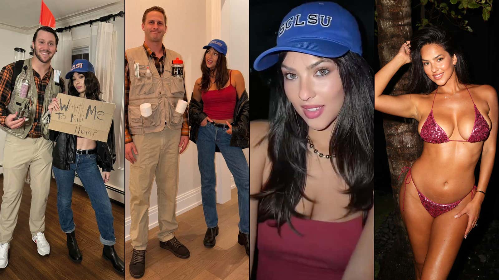 NFL DEBATE: Josh Allen & Hailee Steinfeld VS. Jared Goff & Christen Harper... Who's More ELITE Wearing 'The Waterboy' Couple Costume For Halloween?