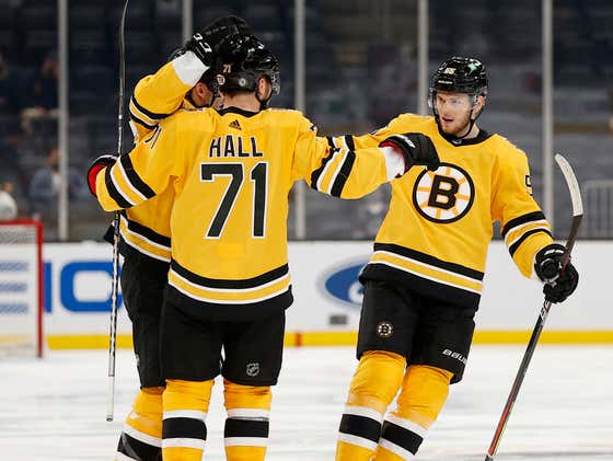 It Was A Great Night To Win A Hockey Game: Taylor Hall Scores His First As A Bruin And Tuukka Rask Earns His 300th NHL Win