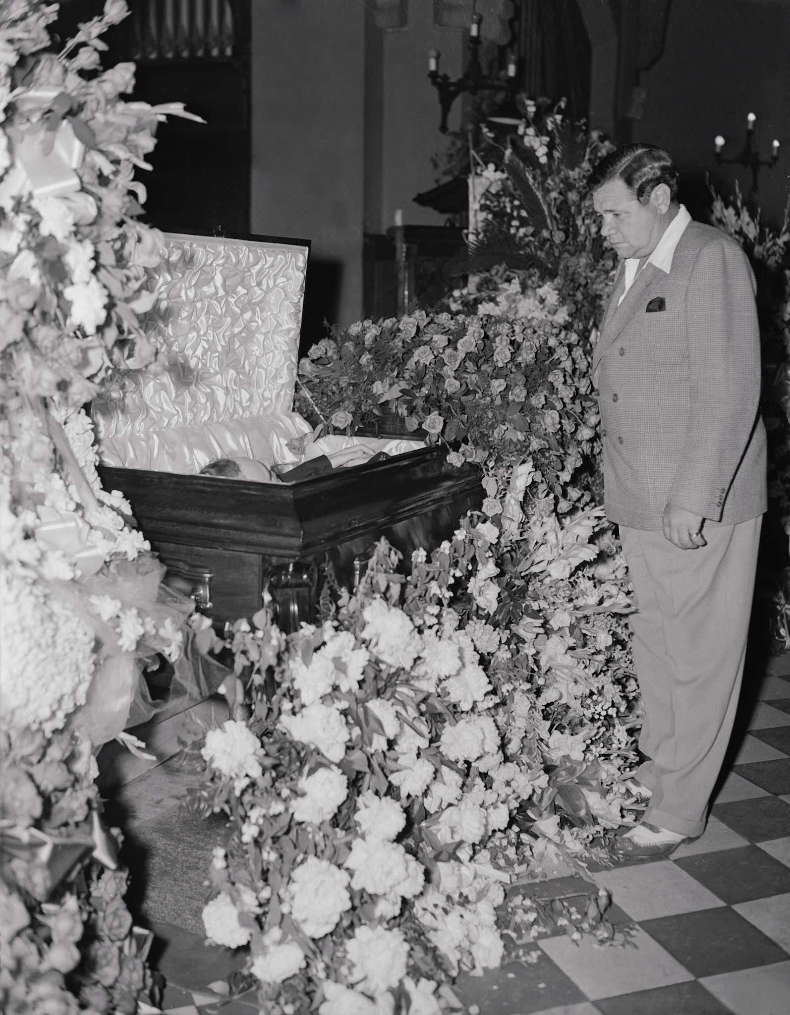 Funeral for Lou Gehrig in 1941 