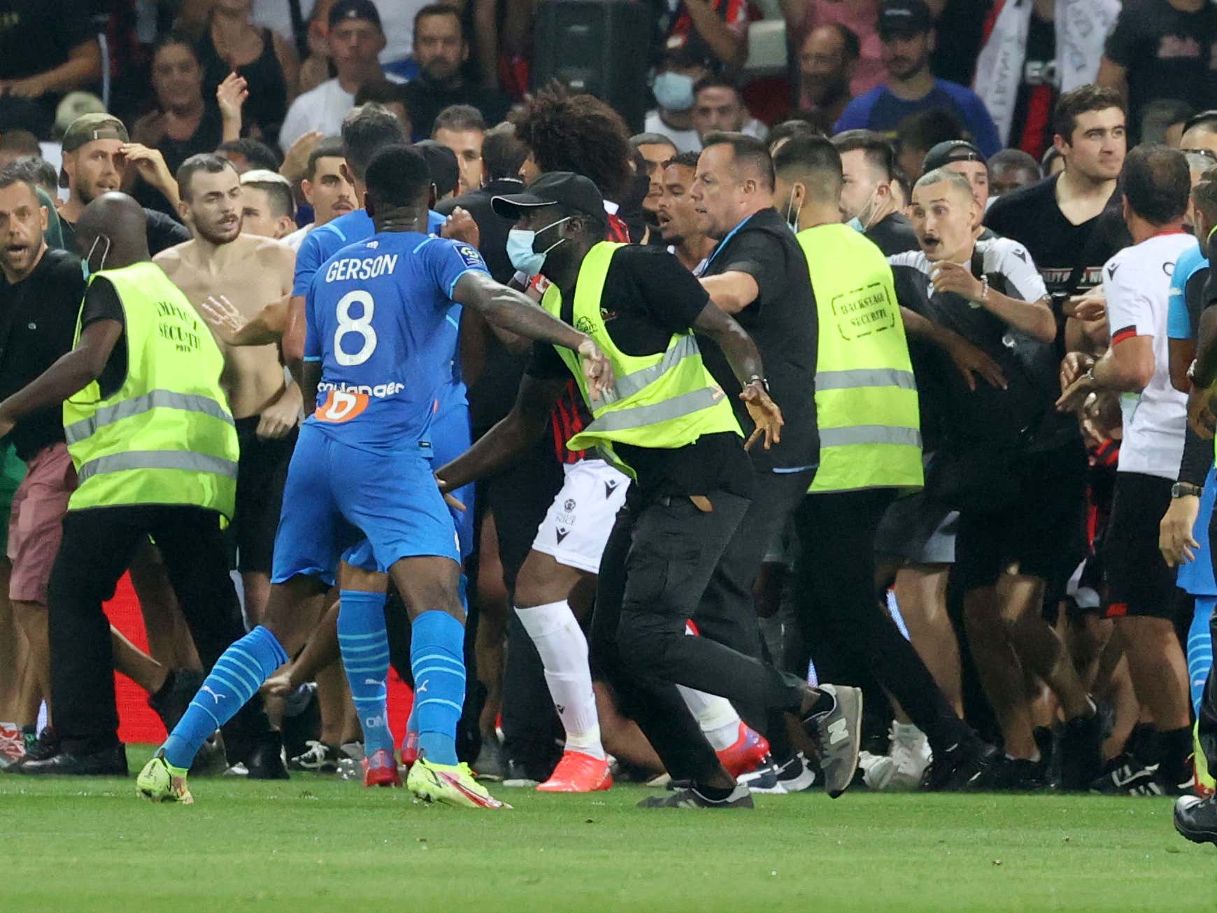 Checking In On French Soccer Yep, That's A Match Getting Suspended