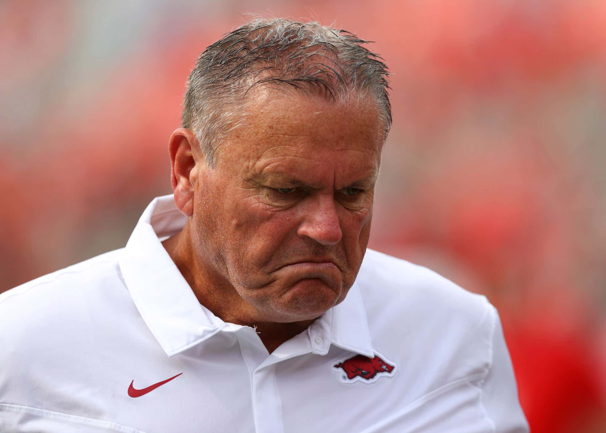 After Getting Their Shit Pushed in by Mississippi State, Sam Pittman Said Arkansas Just Wanted to Get to a Bowl Game This Year