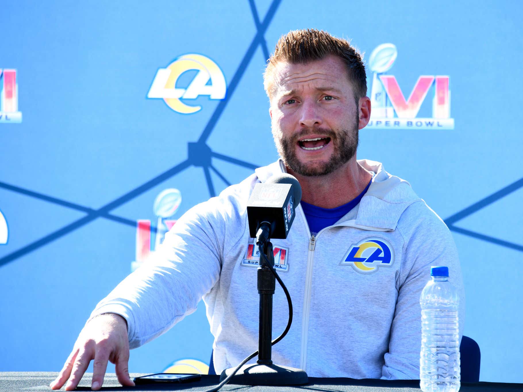 It's The Day Before The Super Bowl And Sean McVay Is Talking About