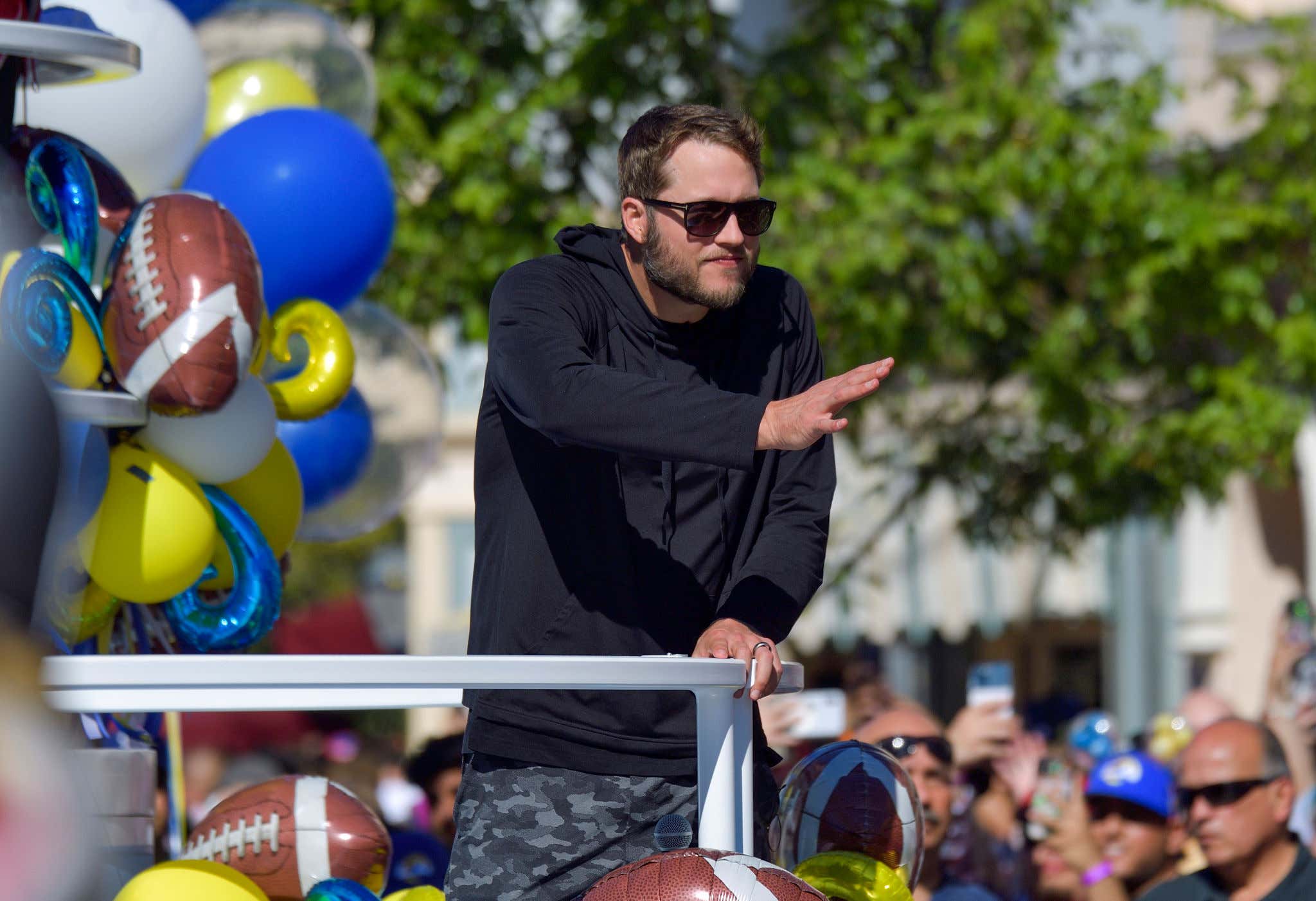 Making A Hungover Matthew Stafford Go To Disneyland With All His Kids After The Super Bowl Is Cruel, Cruel Punishment
