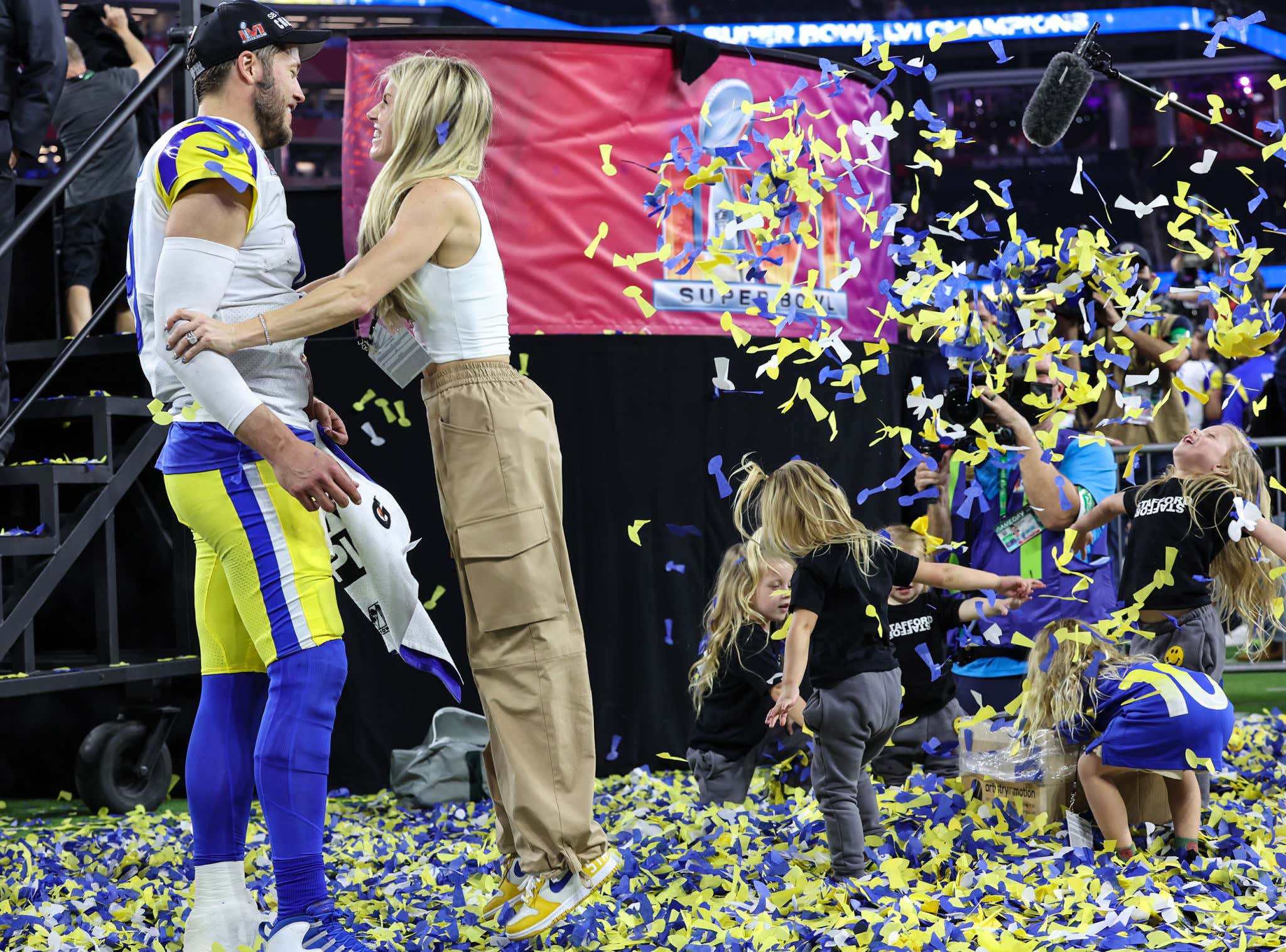 The Stafford Family Will Be Paying The Medical Bills Of The Photographer Who Fell Off The Stage And Fractured Her Spine At The Super Bowl Parade