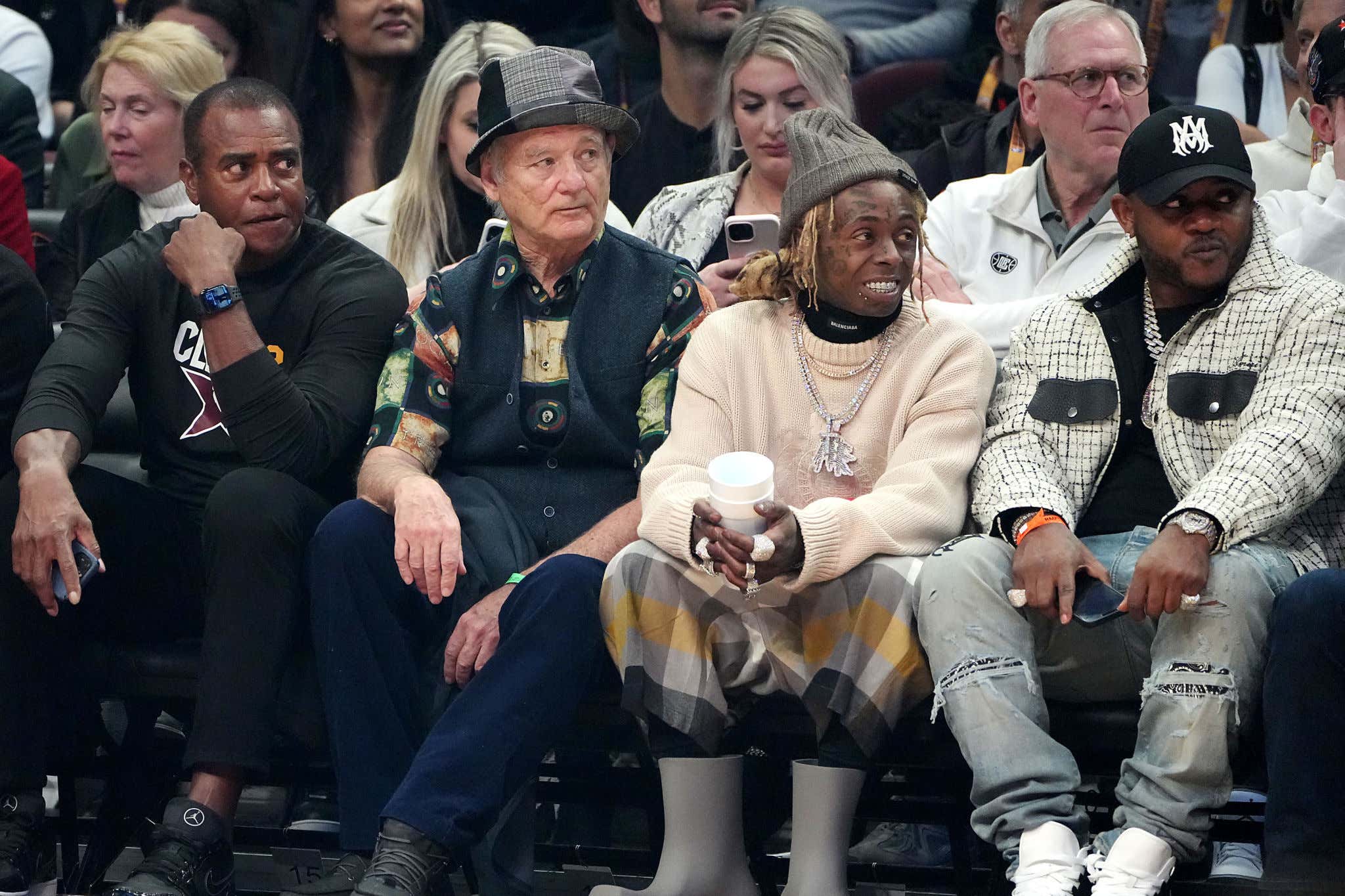 NBA All-Star Game: Celebrities take in the action in Cleveland