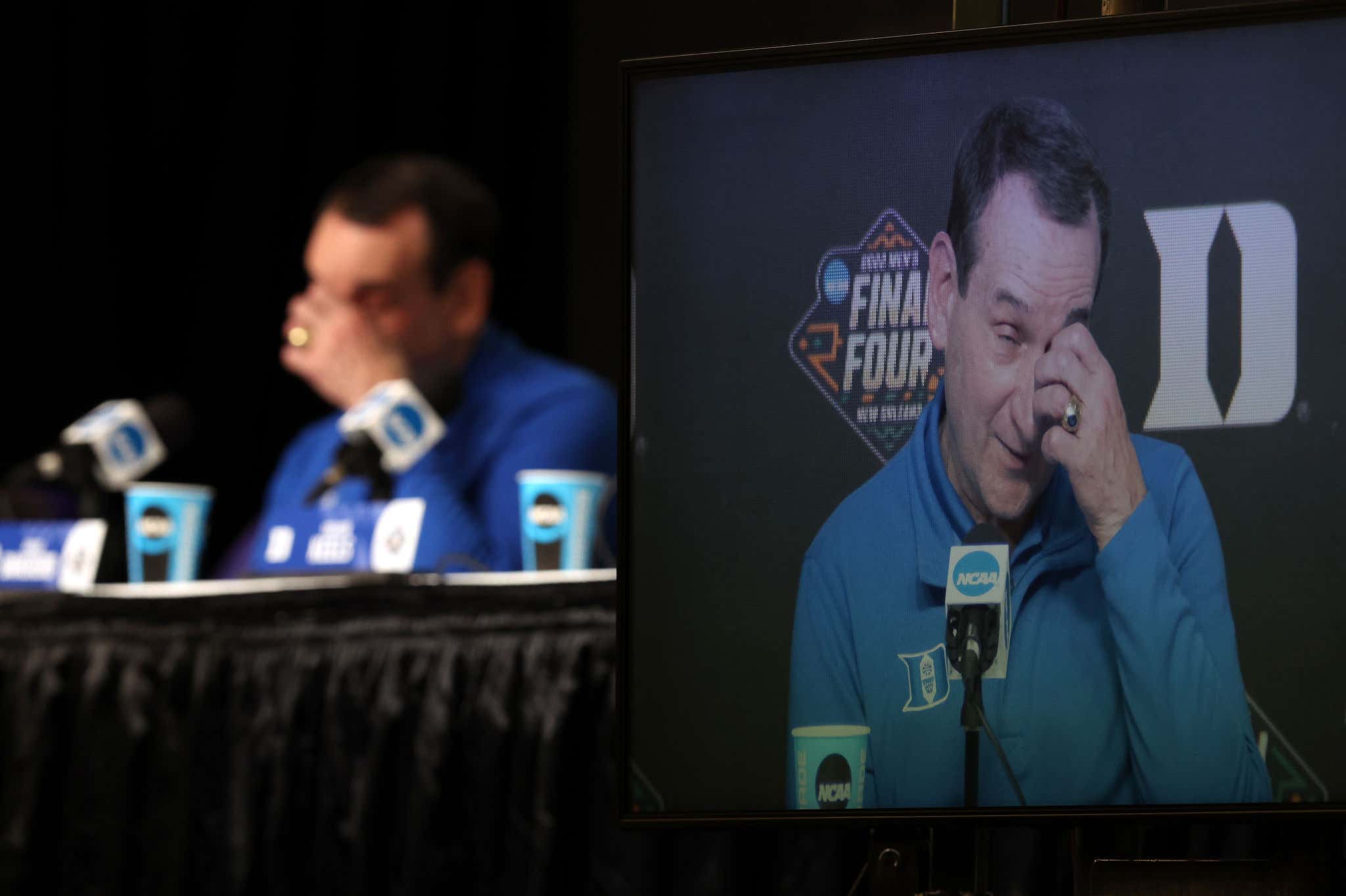 Coach K For One Last Glorious Time Tries To Cry To The Public That It's Not About Him ... BONUS: Sad Golf Cart Ride