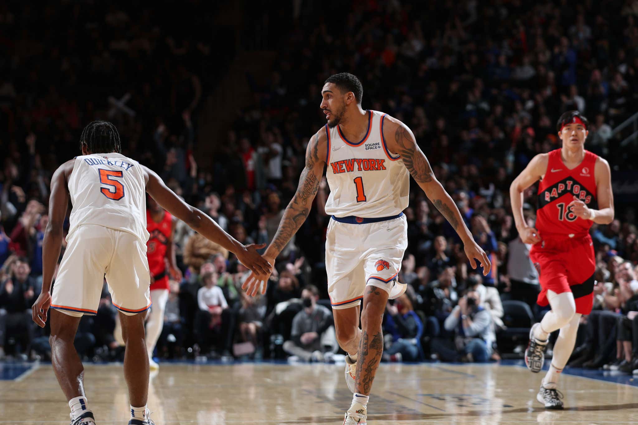 I Would Like To Thank Obi Toppin And Immanuel Quickley For Giving Knicks Fans Hope At The End Of This Shitty Season