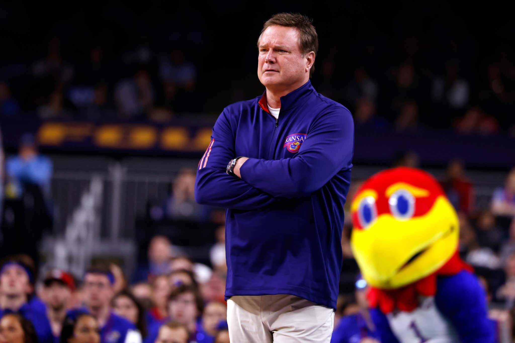 Peak Irony: Bill Self Blasts The Transfer Portal Because Kids Aren't Willing To Stay And Fight For Something Anymore