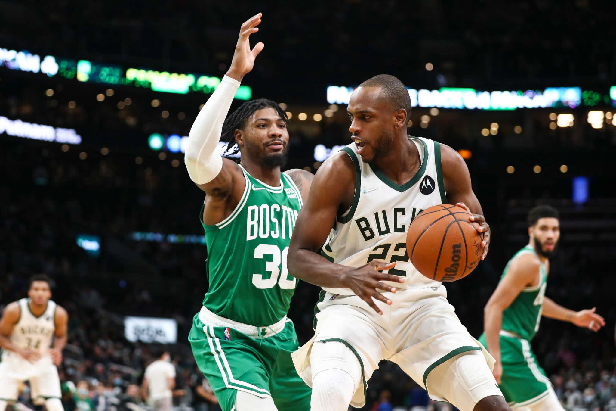 Khris Middleton Is Expected To Miss The Entire Second Round Which Means Boston Won't Have To Worry About An All Time Celtics Killer