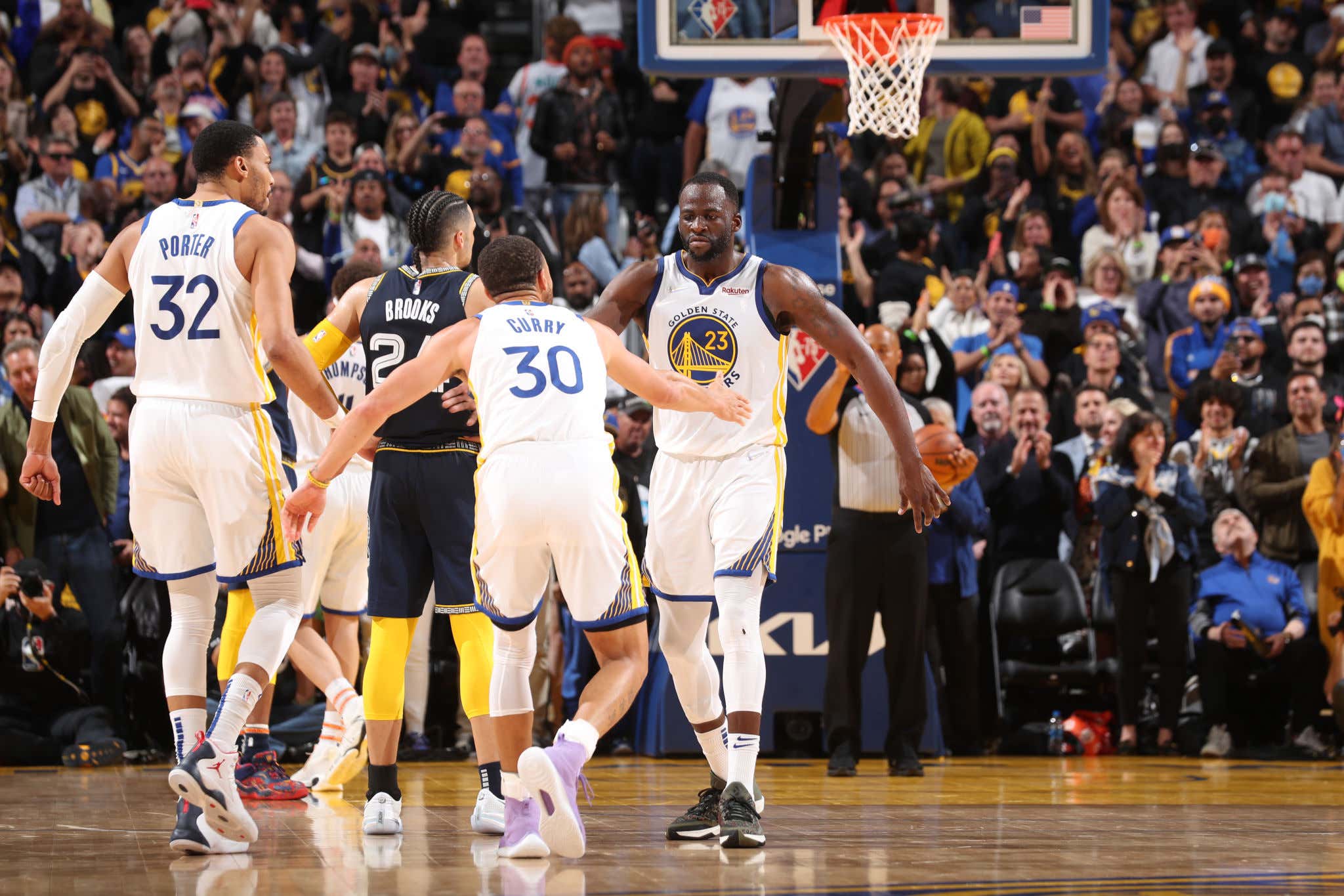 It's Ridiculous How Enjoyable Draymond Is Talking Shit On His Podcast Right After Blocking Jaren Jackson's Game-Tying 3