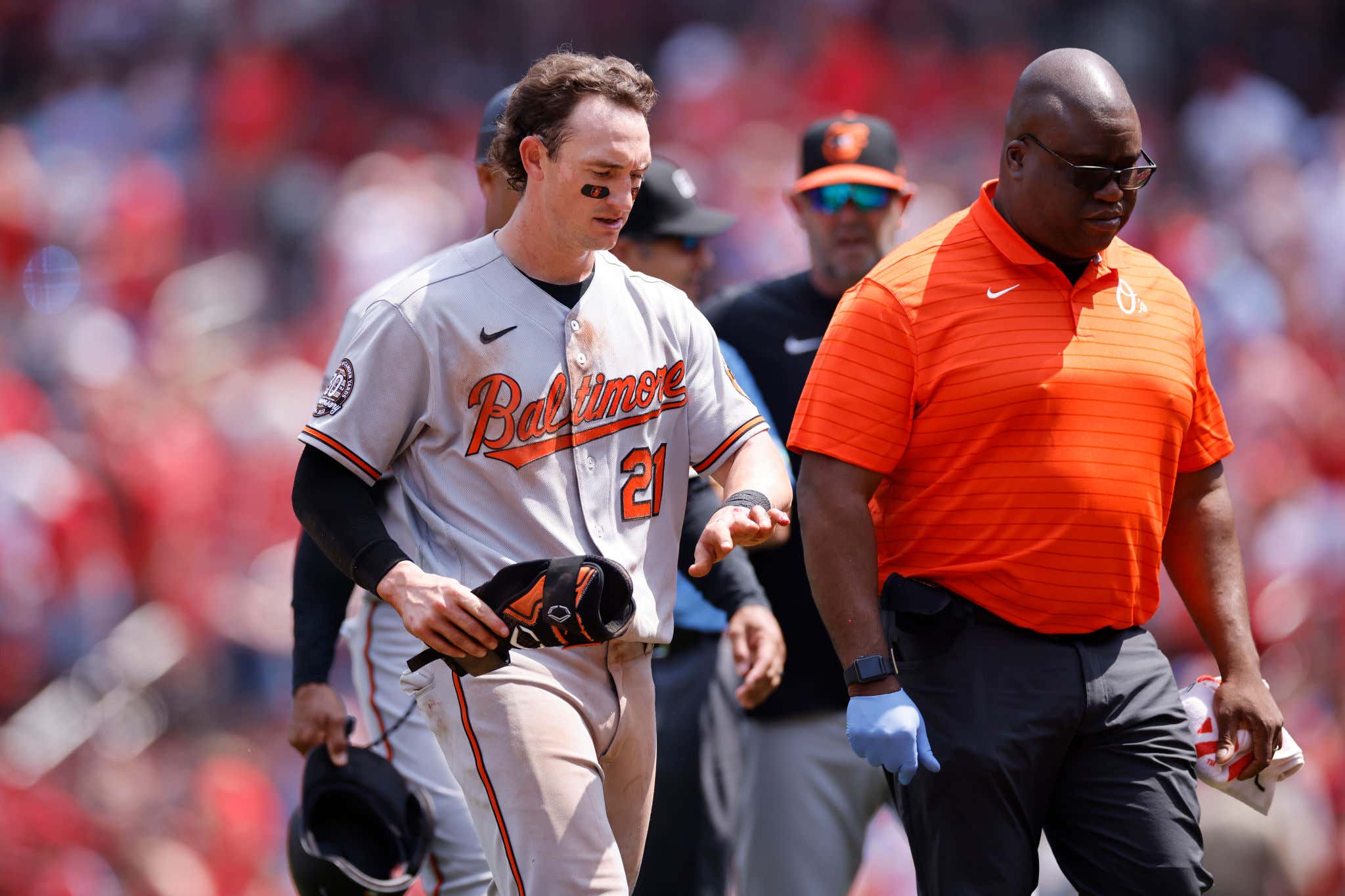 Austin Hays' Instagram Story Shows Exactly Why You Should Never Slide Headfirst Into First Base