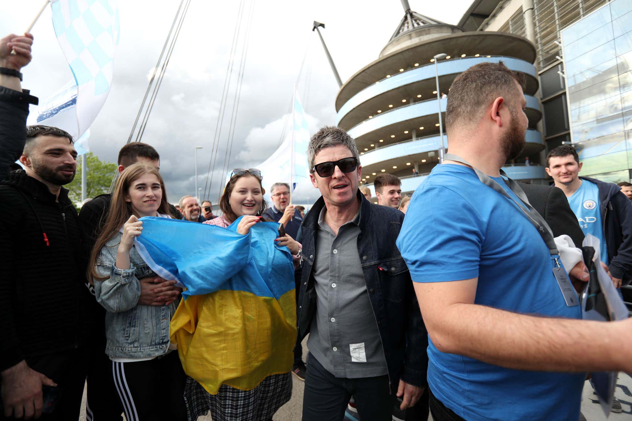 Soccer Tough: Noel Gallagher Got Stitches After Getting Headbutted By A Player's Dad, Returns To Celebrate Man City's Ridiculous EPL Win