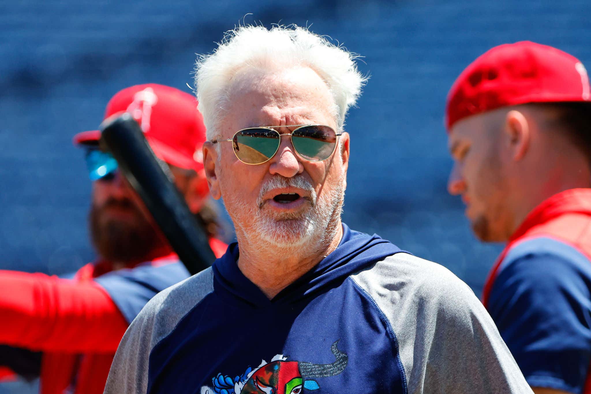 BRUTAL: Joe Maddon Got A Mohawk To Try And End The Angels Losing Streak Last Week But Got Fired Before He Could Show The Team