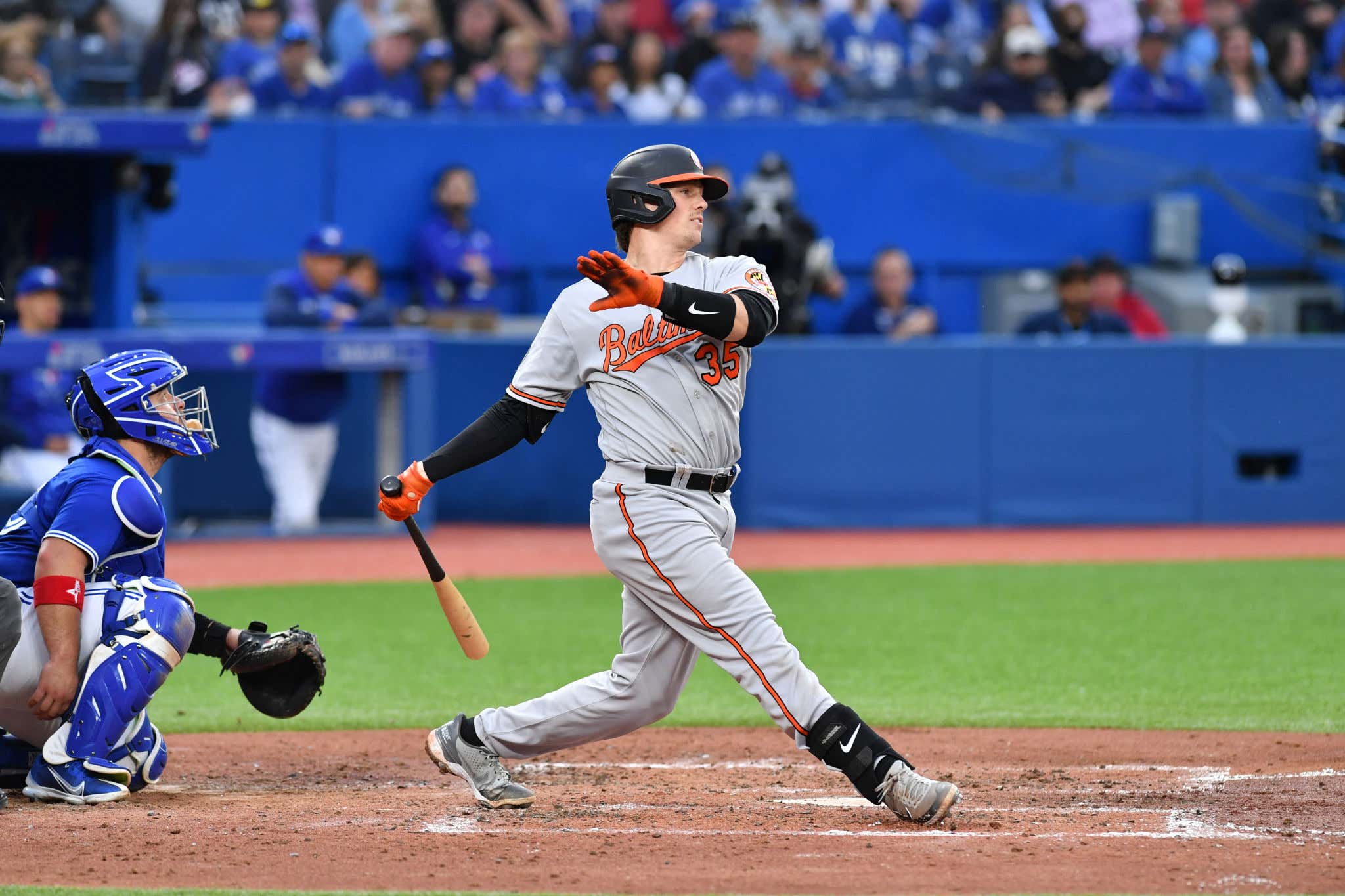 The Wait Is Over....Adley Rutschman Gets On The Board With His First Career Bomb