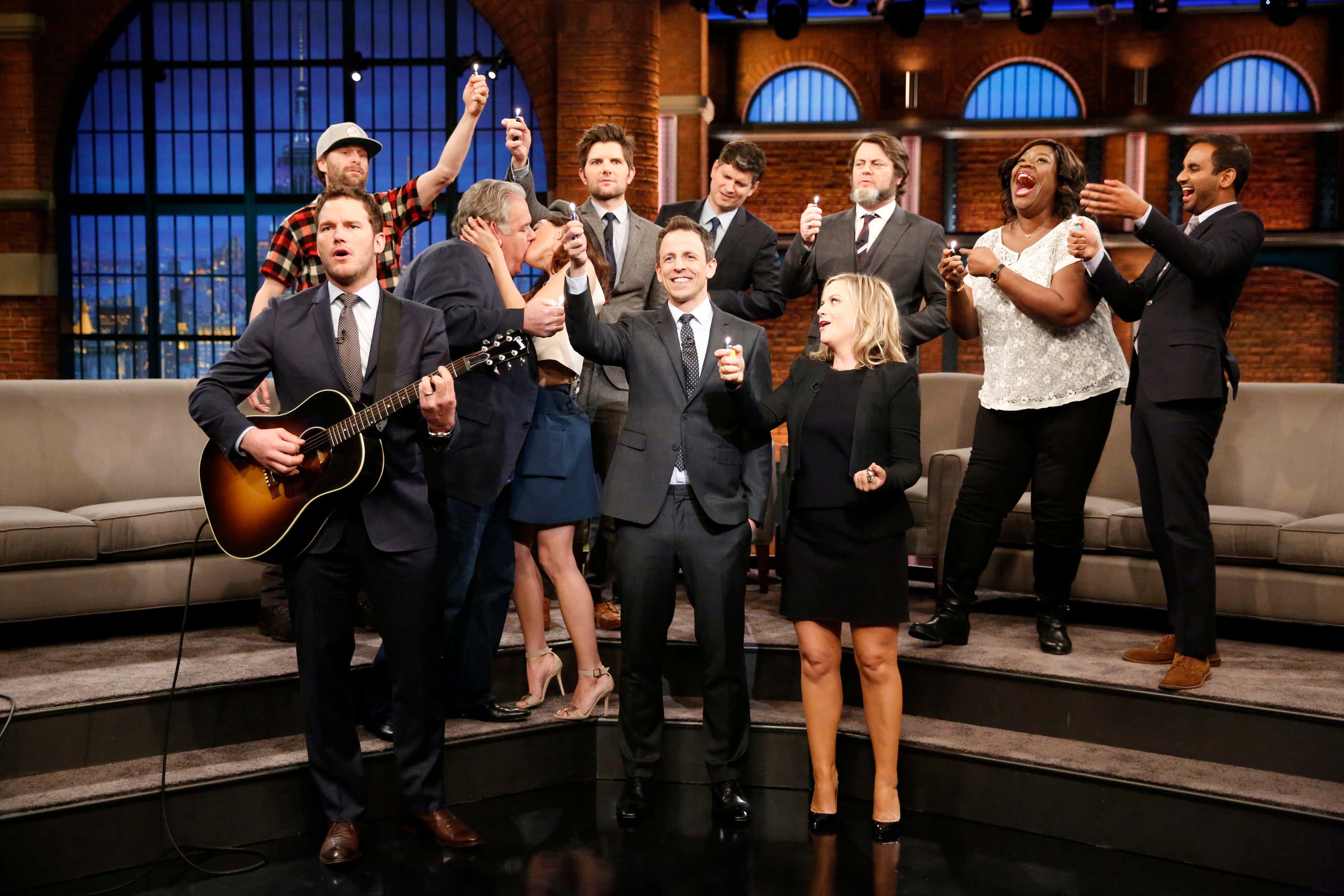 Aubrey Plaza Explains How She Made Out with Jim O'Heir on Late Night with Seth Meyers