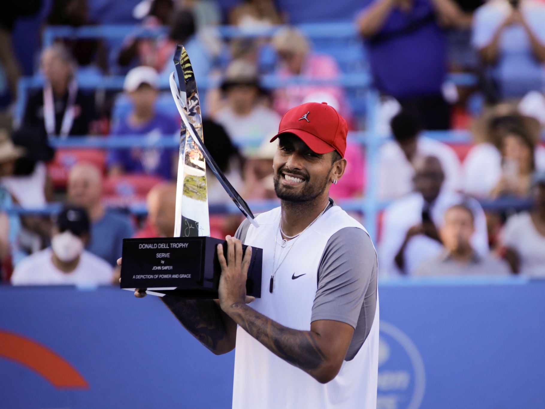 A Locked In Nick Kyrgios Won Two Titles Yesterday And Continued His Career Year