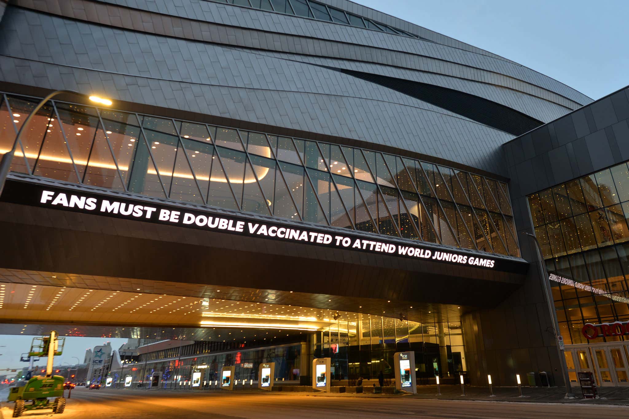 At Least A Dozen People Showed Up To The World Juniors Today In Edmonton. Maybe Even Two Dozen!