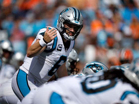 The Carolina Panthers Have Been Tipping Their Plays The Last Two Games And It's Not Baker Mayfield's Fault