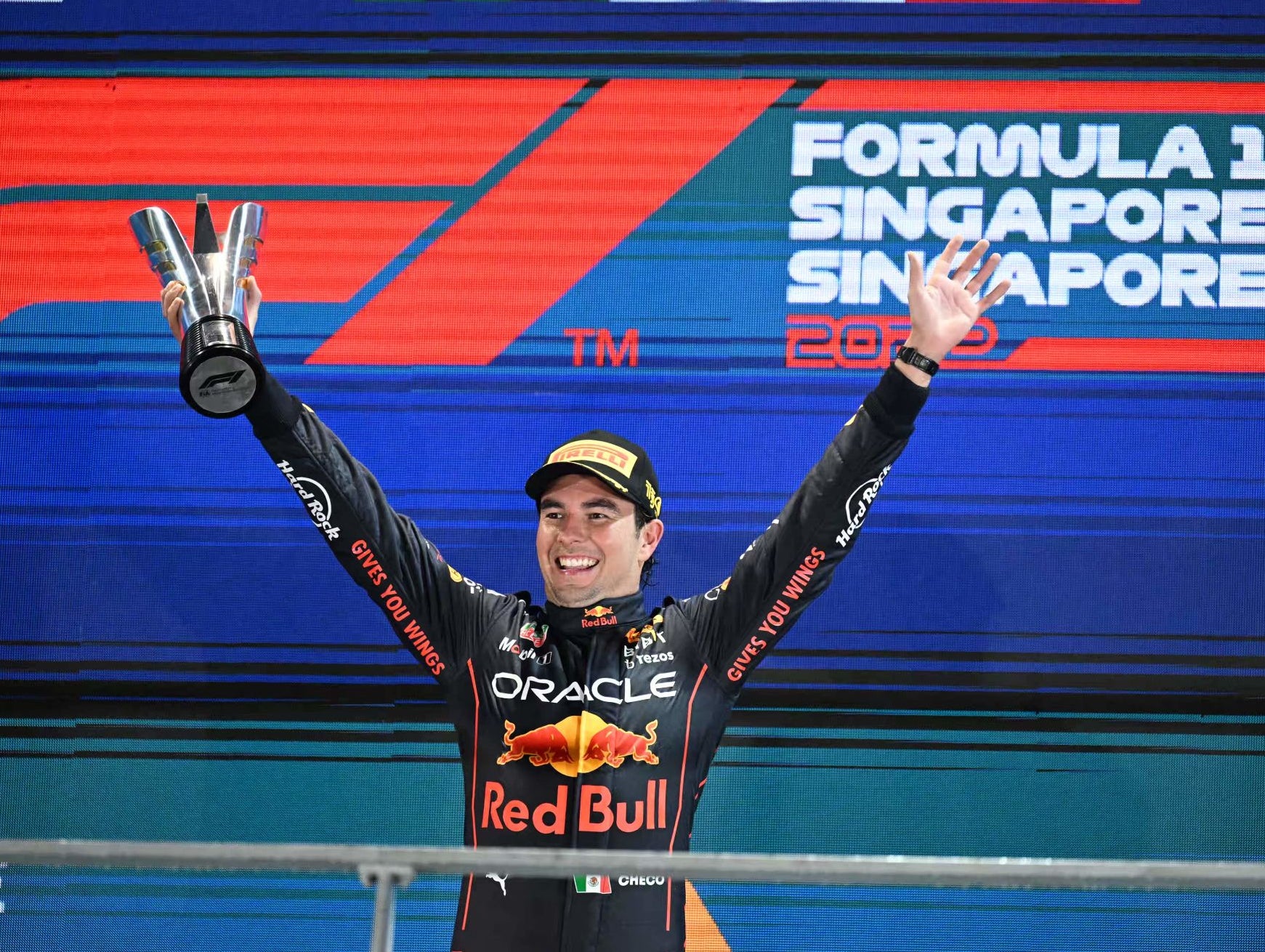 "The Greatest Race For Sergio Perez" Comes In An Extremely Wet And Chaotic Singapore Grand Prix