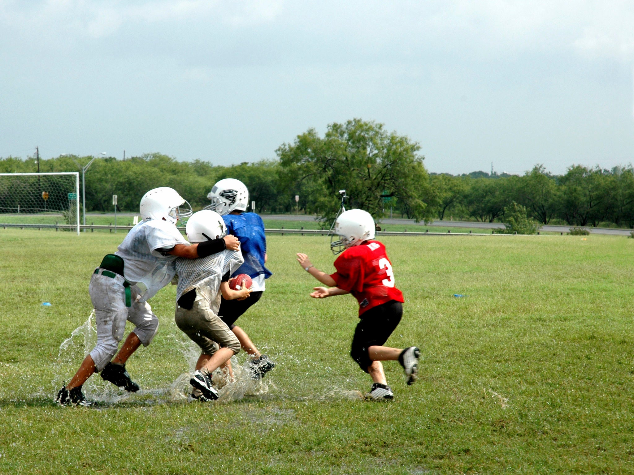 What Should The Punishment Be For A 41 Year Old Man Who Reportedly Puts On A Helmet, Runs Onto The Field, And Tackles A 9 Year Old?
