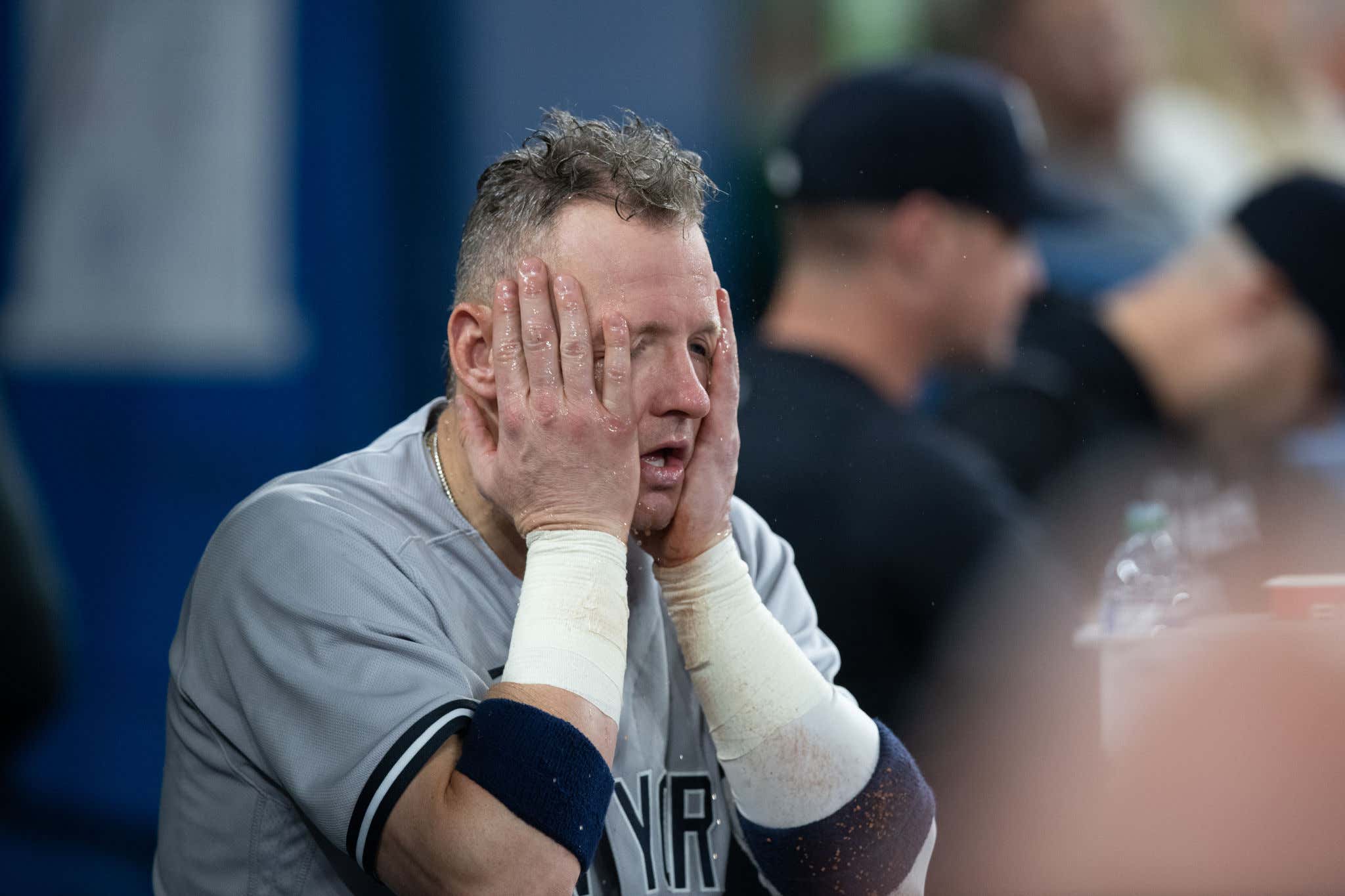Josh Donaldson Hit The Top Of The Wall And Got Thrown Out At First In Perhaps The Laziest Play In Baseball History