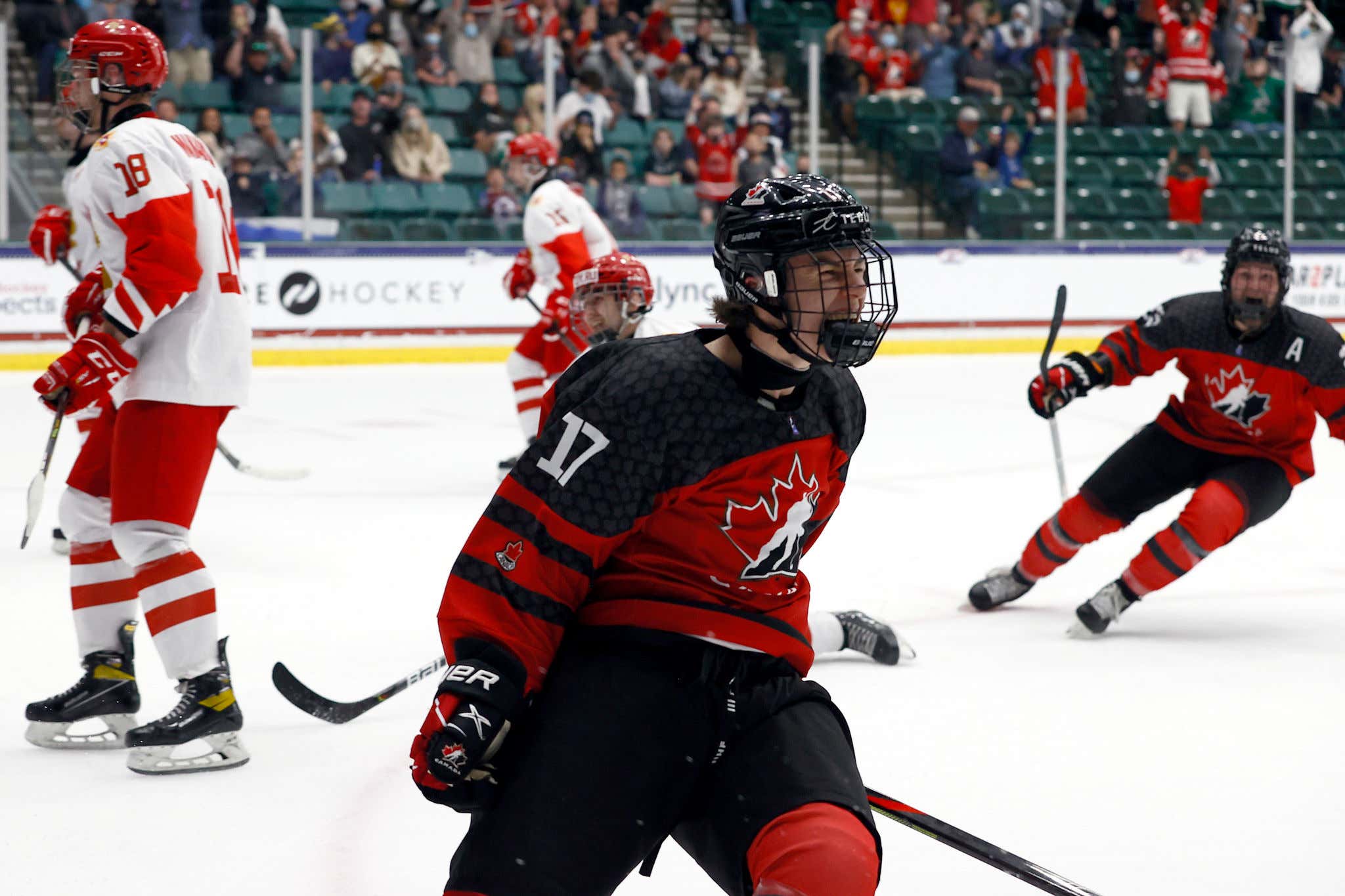 Connor Bedard Is That Boy. Absolutely Steamrolls A Kid And Then Talks Shit So The Entire Stadium Can Hear
