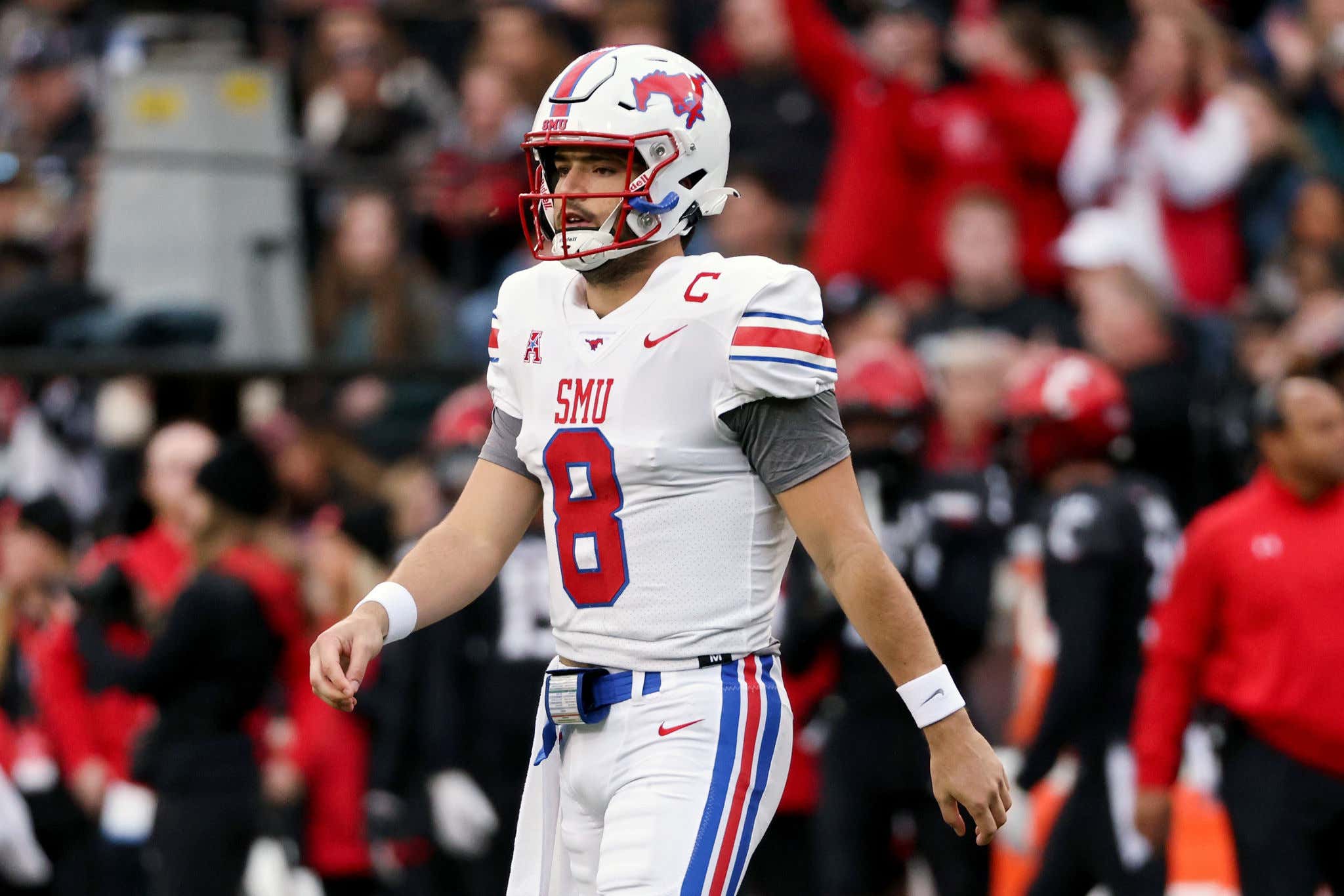 SMU QB Tanner Mordecai Threw For NINE Touchdowns In The Mustangs' 77-63 Win Over Houston, The Highest-Scoring Regulation Game In FBS History
