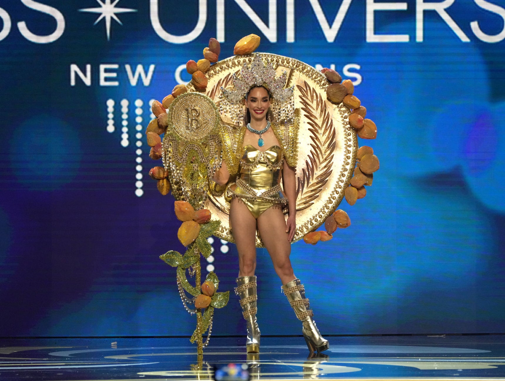 Shout Out To Miss Universe El Salvador For Her Classy and Understated Bitcoin Dress