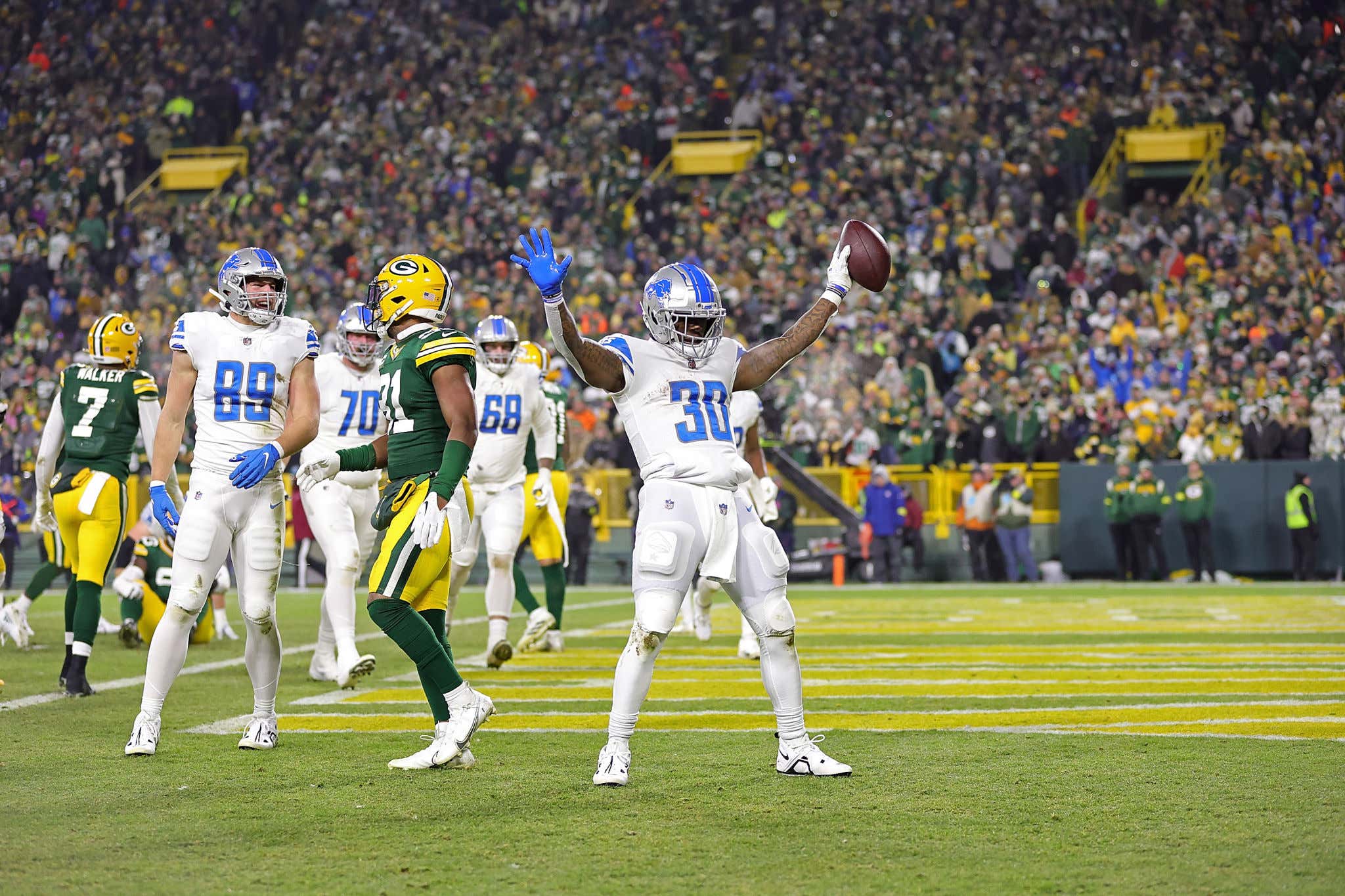 Jamaal Williams Is Going To Start Pouting Like A Baby During Touchdown Celebrations Because He's Sick Of 'Weenies' Fining Him For Dancing