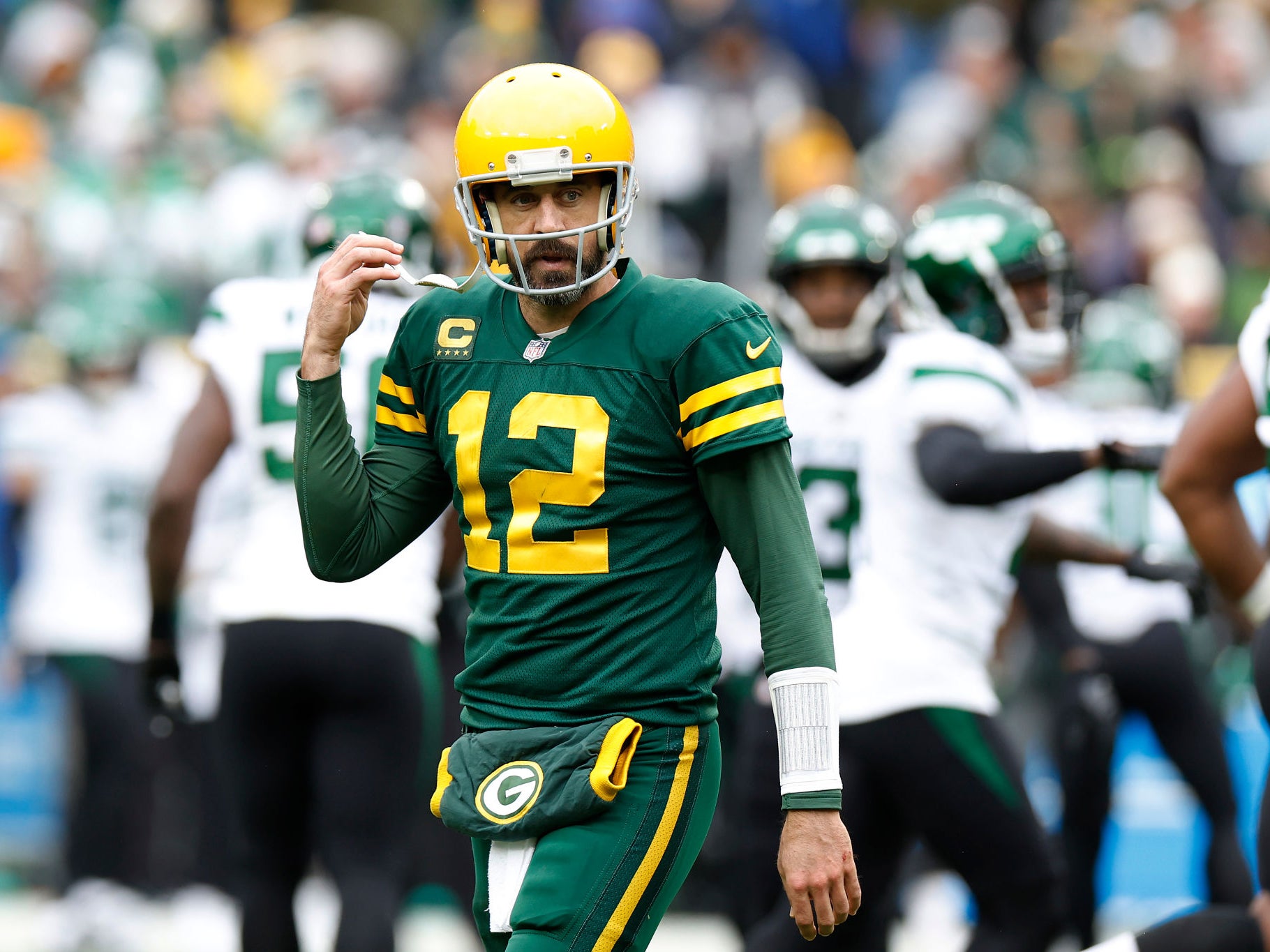 After Wining And Dining At Aaron Rodgers' Mansion, The Jets Reportedly Have Optimism They Are About To Acquire The Star Quarterback As The Packers Continue To Work With Them To Get a Deal Done
