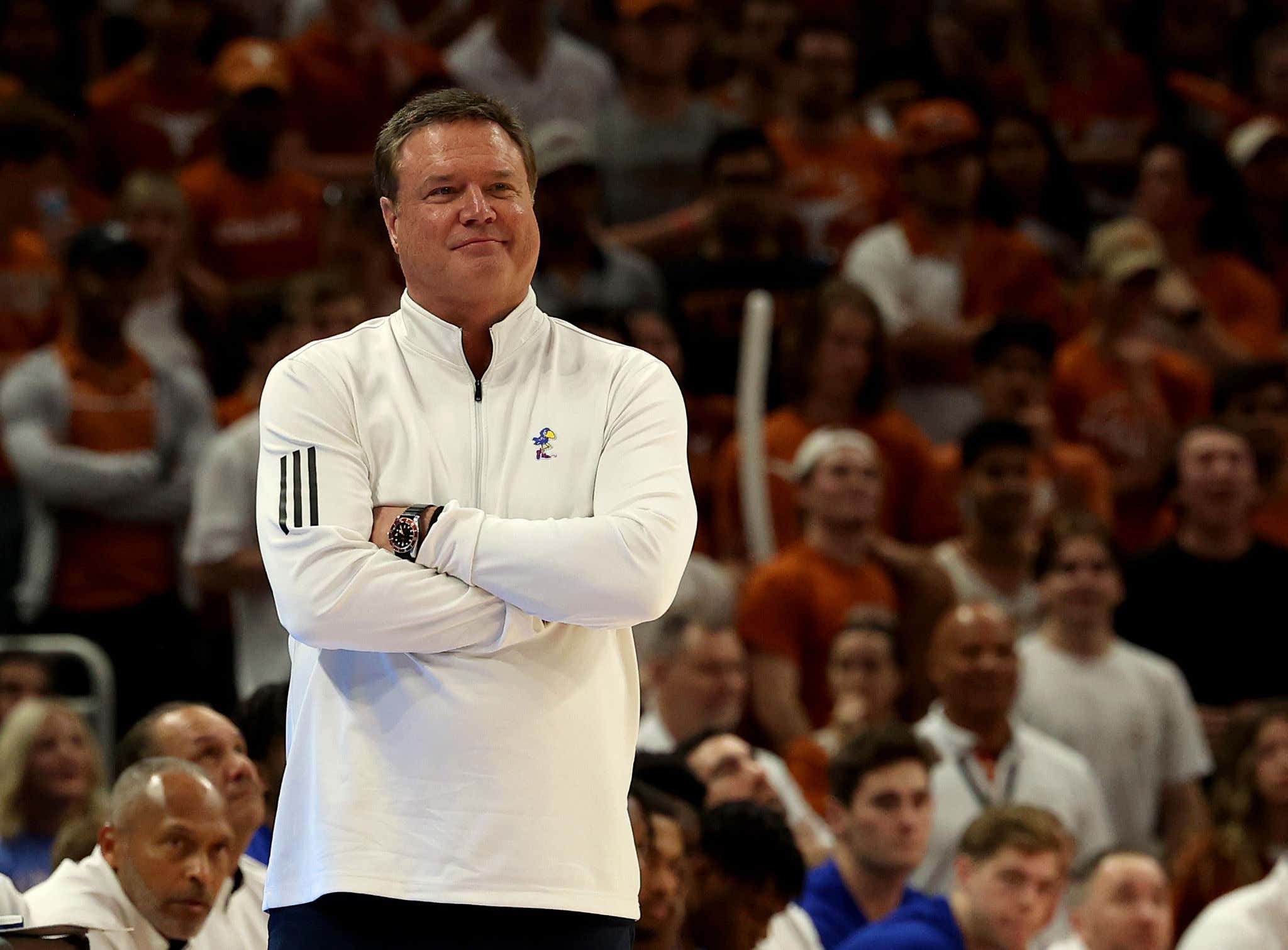 Oh No: Bill Self Is Currently In The Hospital With An Illness, Missing Today's Big 12 Tournament Game And Possibly Longer