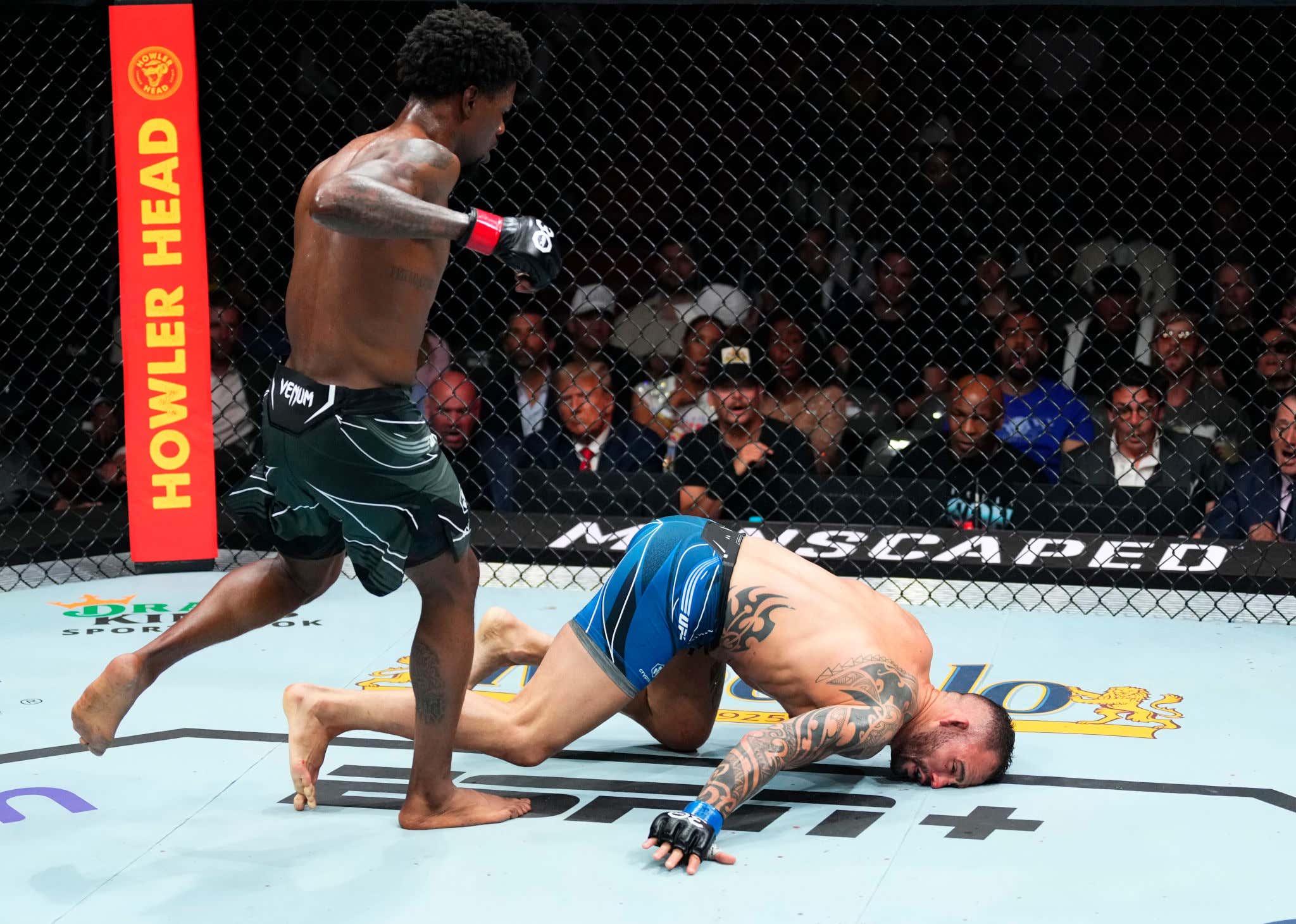 Kevin Holland FACEPLANT KOs Santiago Ponzinibbio Right In Front Of Donald Trump, Mike Tyson, And Kid Rock