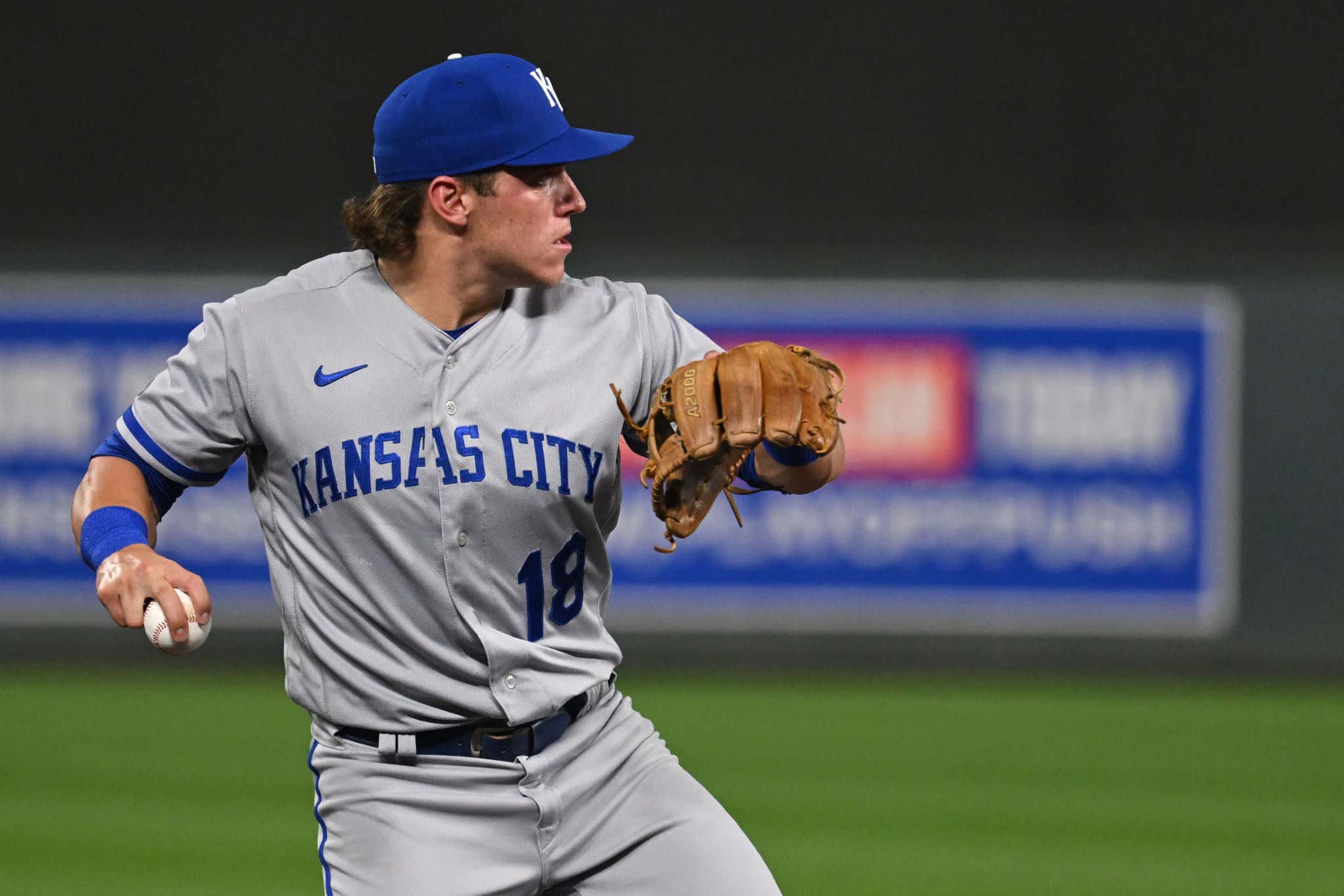 Royals Second Baseman Nate Eaton Came In To Pitch During A Blowout And Was Throwing 95 MPH Gas With Sink