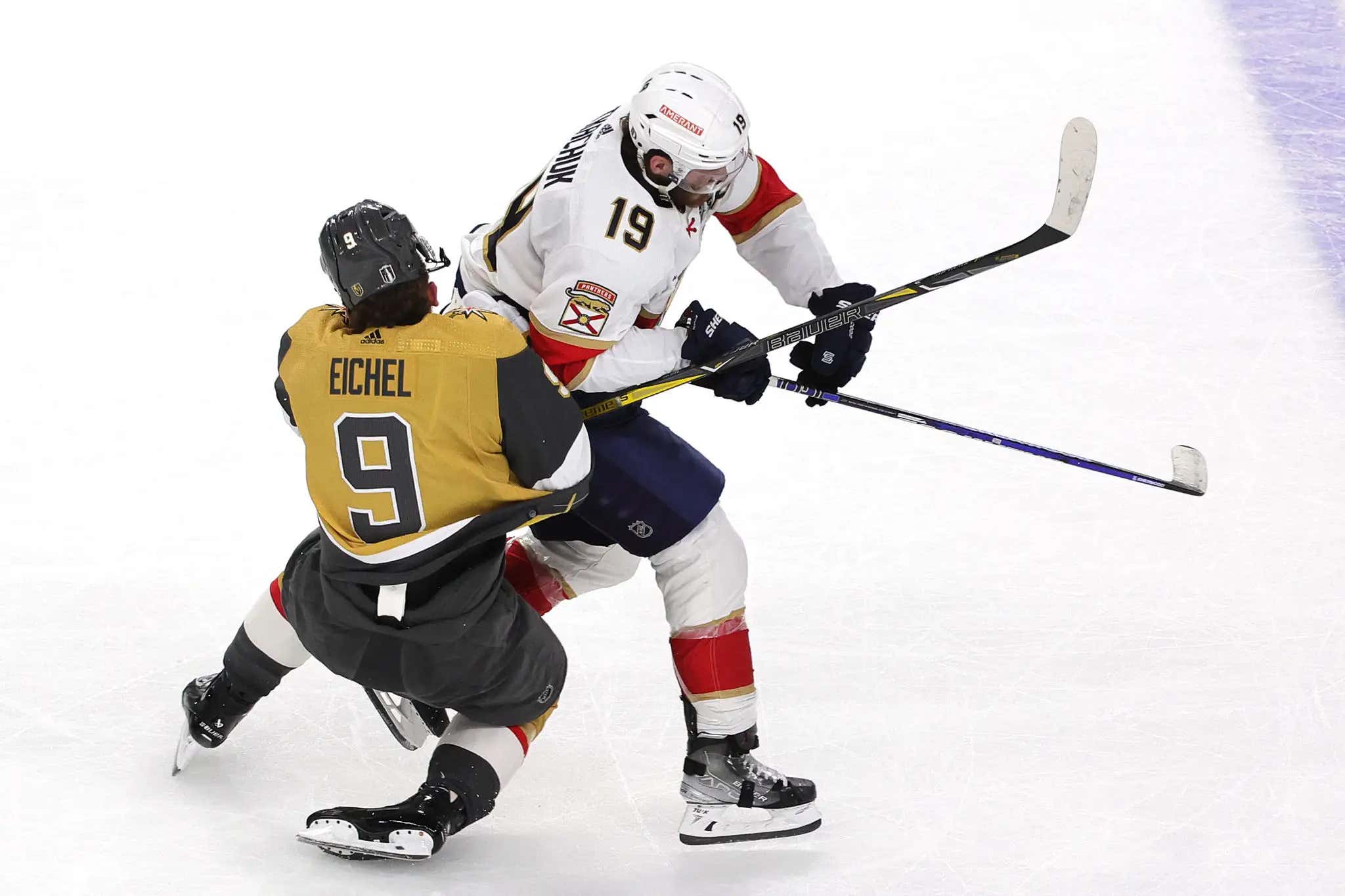 Jack Eichel Proved That He Is Absolute Nails After Popping Right Up From This Tkachuk Truck Stick