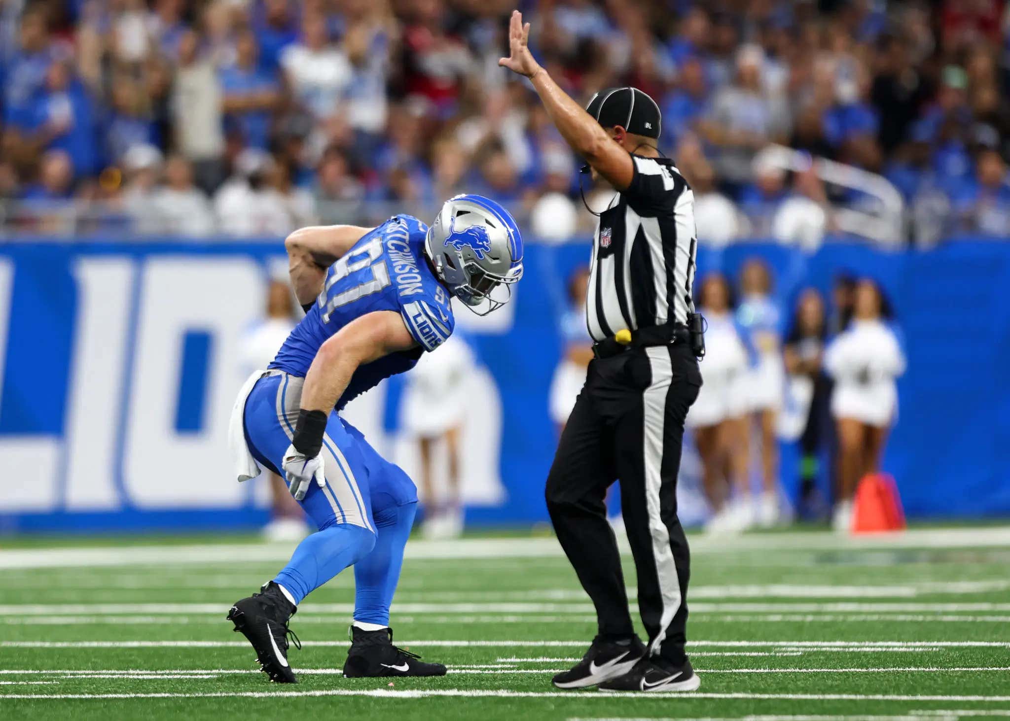 "It's Been In My Head For A Very Long Time." Aidan Hutchinson Had To Wait 3 Games To Bring Out His Stanky Leg Celebration