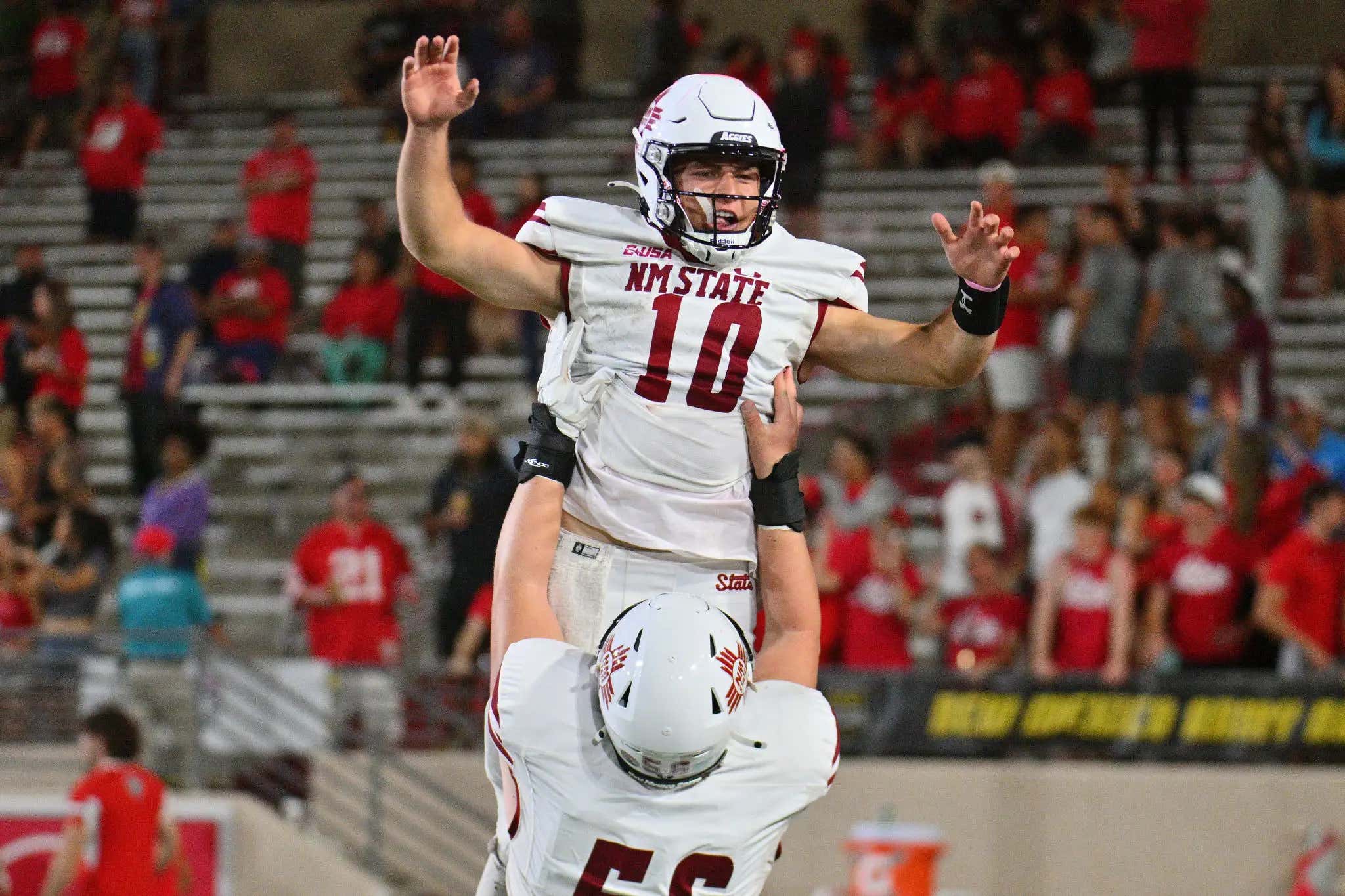 Video Has Surfaced Of New Mexico State Quarterback Diego Pavia Allegedly Pissing On New Mexico's Logo