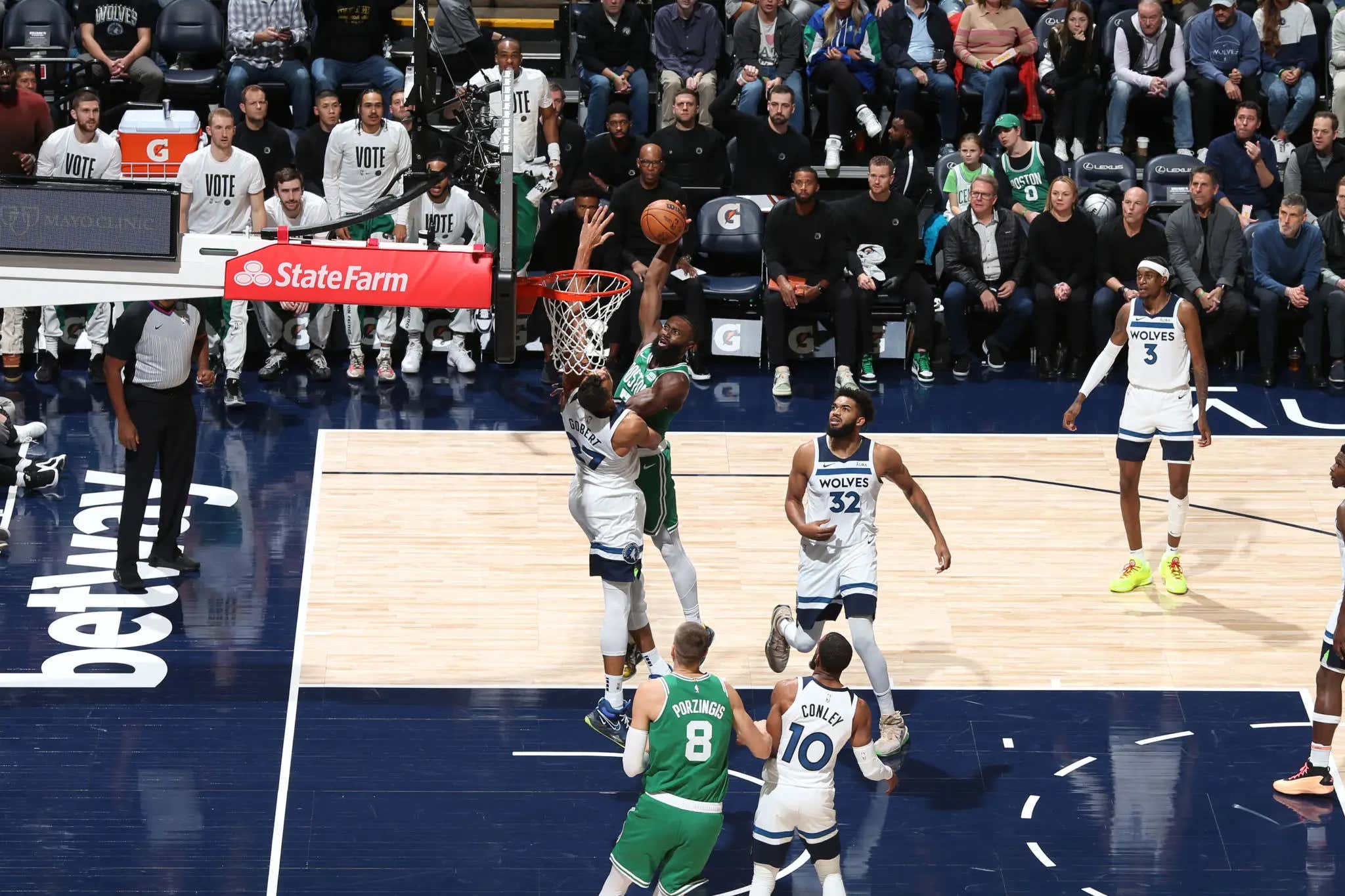 Jaylen Brown Just Sent Rudy Gobert To The Center Of The Earth