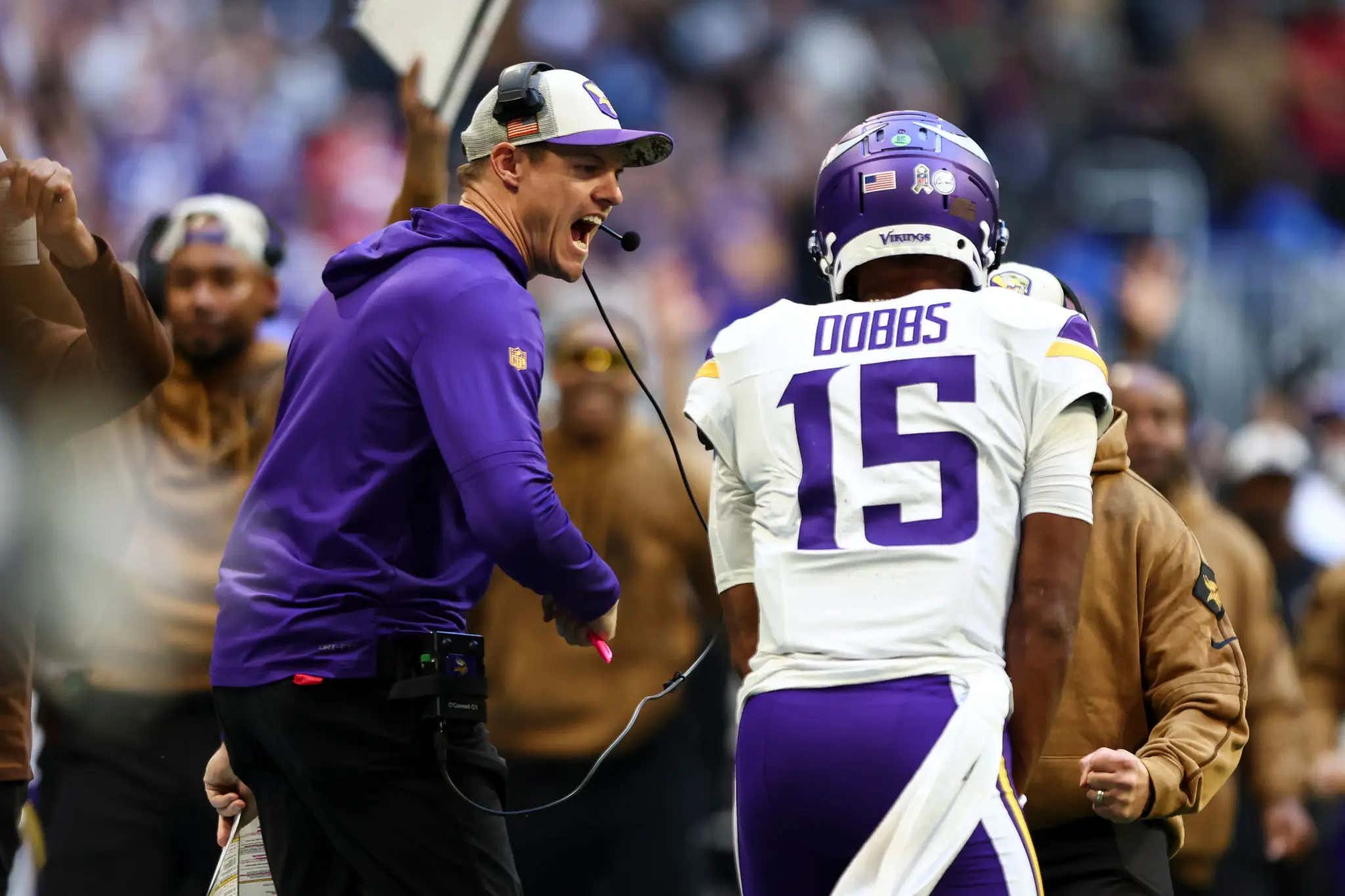 Josh Dobbs Says Kevin O'Connell Had To Tell Him What Routes Were Being Run On Every Play Through His Headset