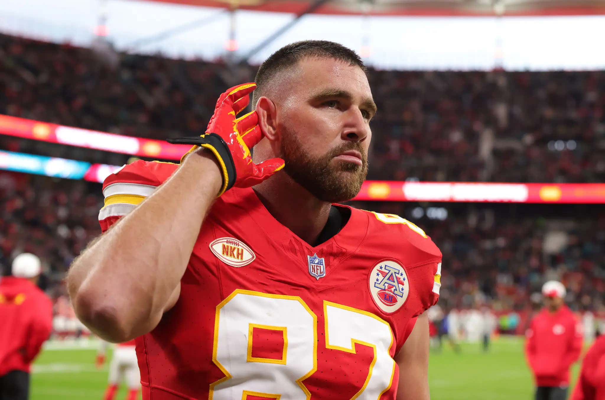 Travis Kelce Told The WSJ That He "Has Never Been A Man Of Words," But "Seeing How Smart Taylor Is Has Been Fucking Mind Blowing"