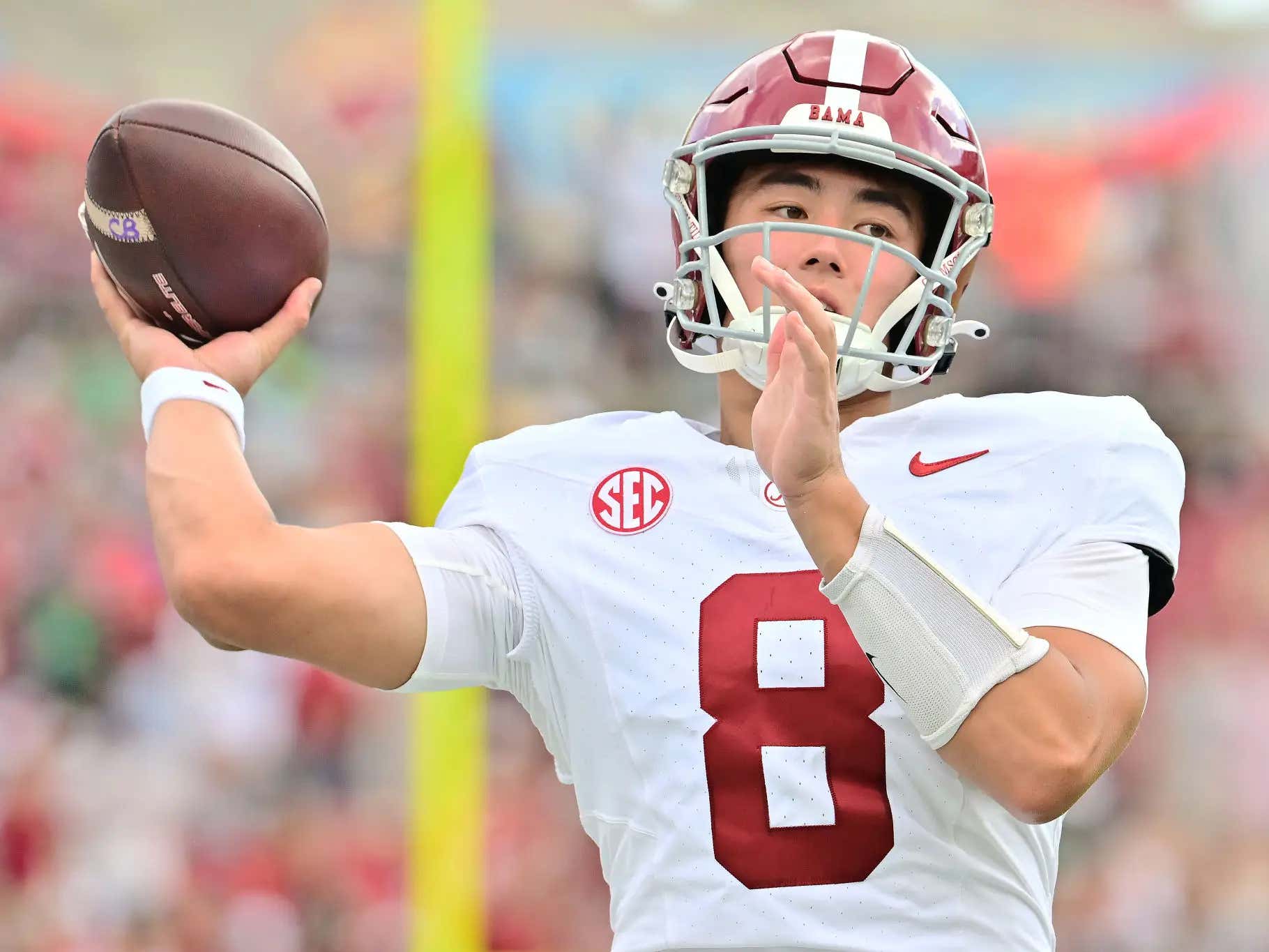 Sport Of The Future Alabama Quarterback Tyler Buchner Hits The