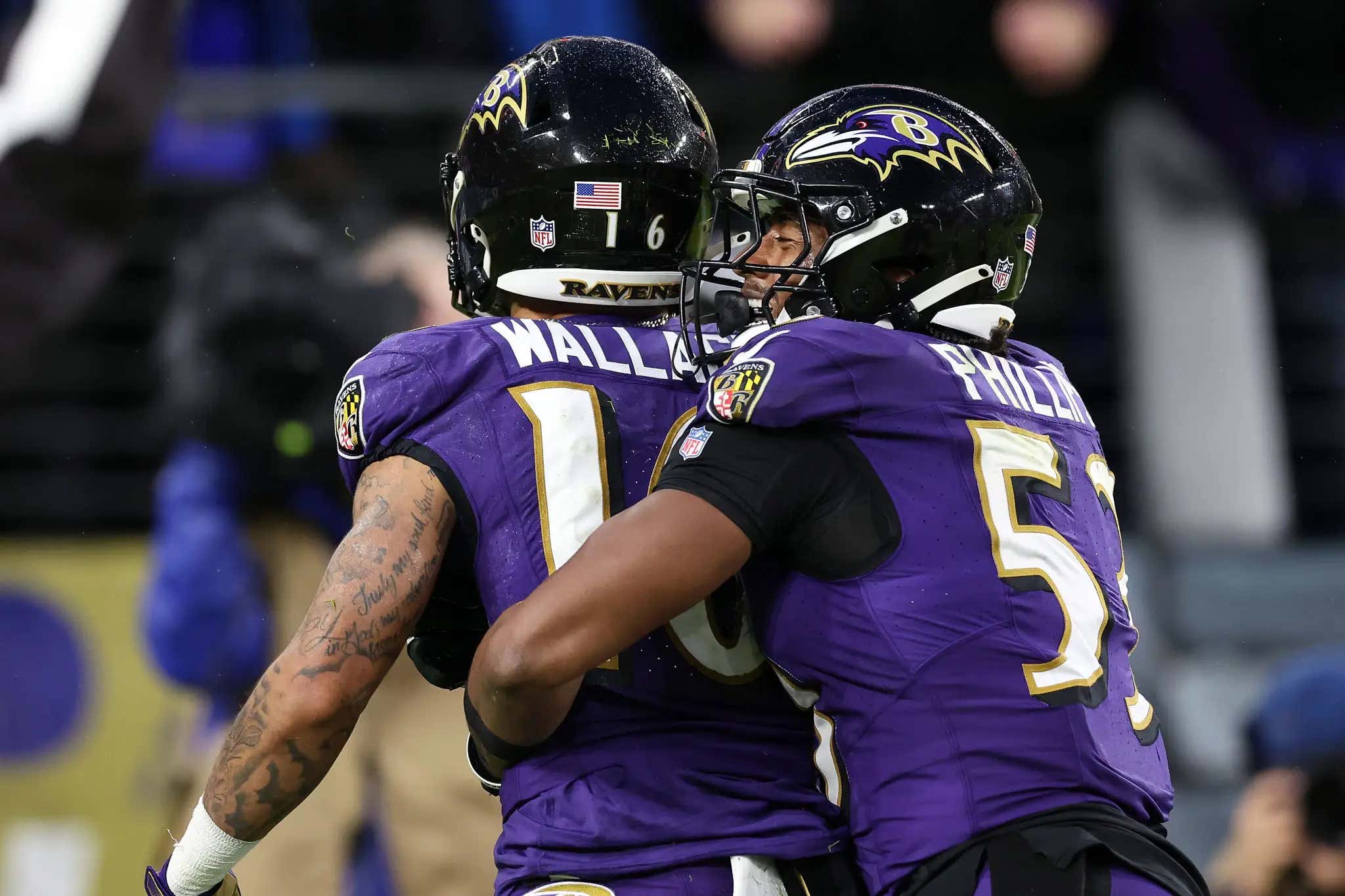 TYLAN WALLACE WALK-OFF OT PUNT RETURN TD TO WIN A WET AND WILD ONE IN BALTIMORE!!!!!