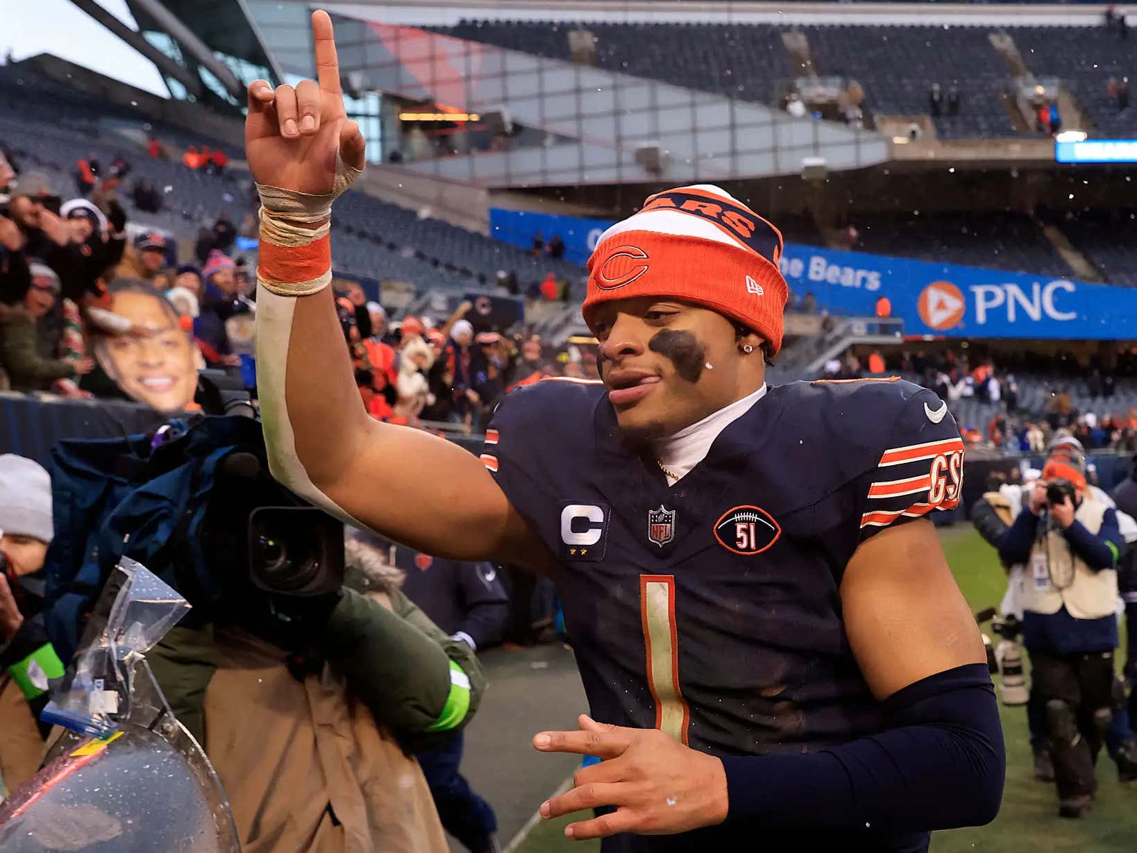 Justin Fields Left The Last Home Game To Chants Of "We Want Justin