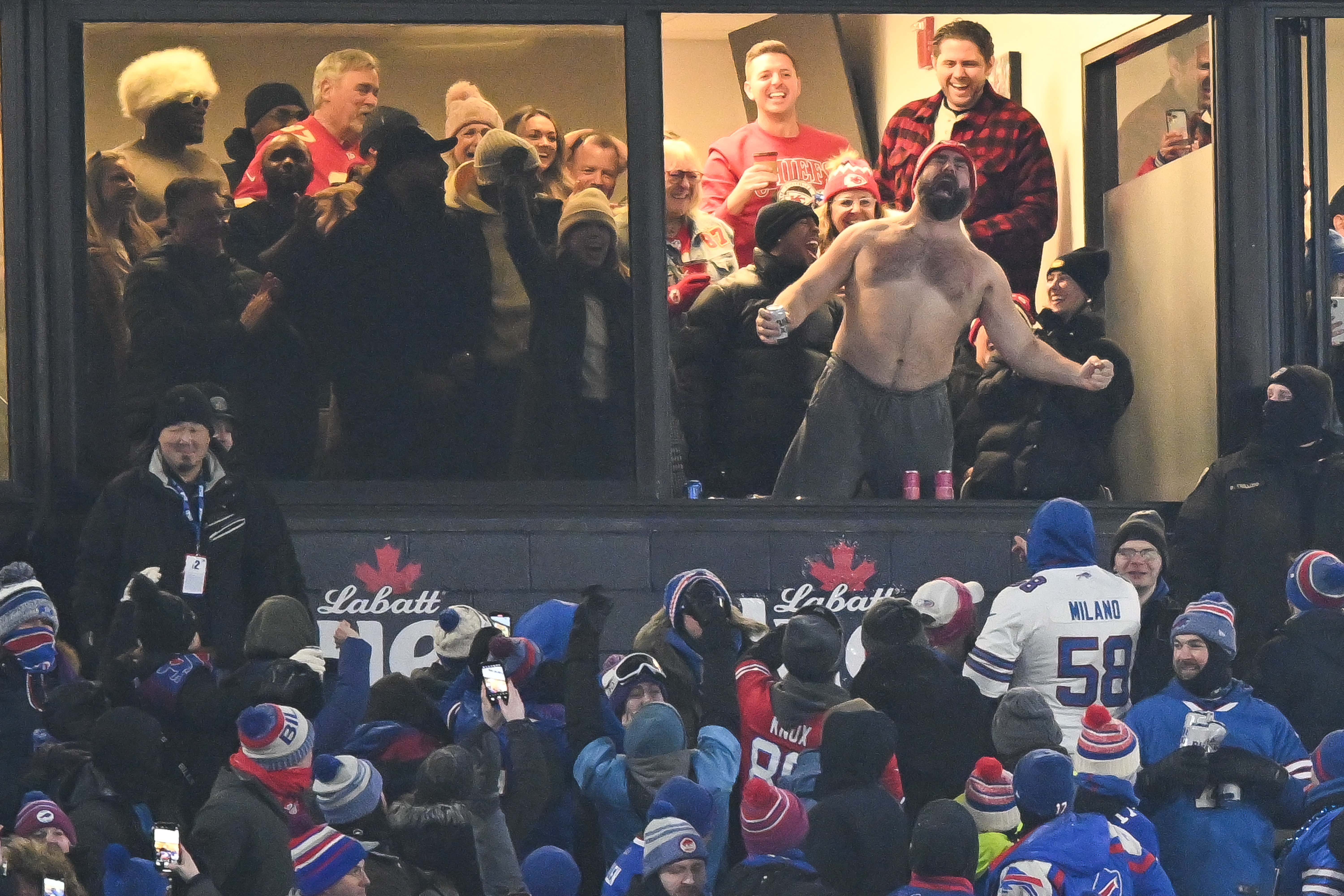 Jason Kelce Revealed That The Chiefs/Bills Game Was The First Time He Met Taylor Swift, And He Wanted To Leave An Impression