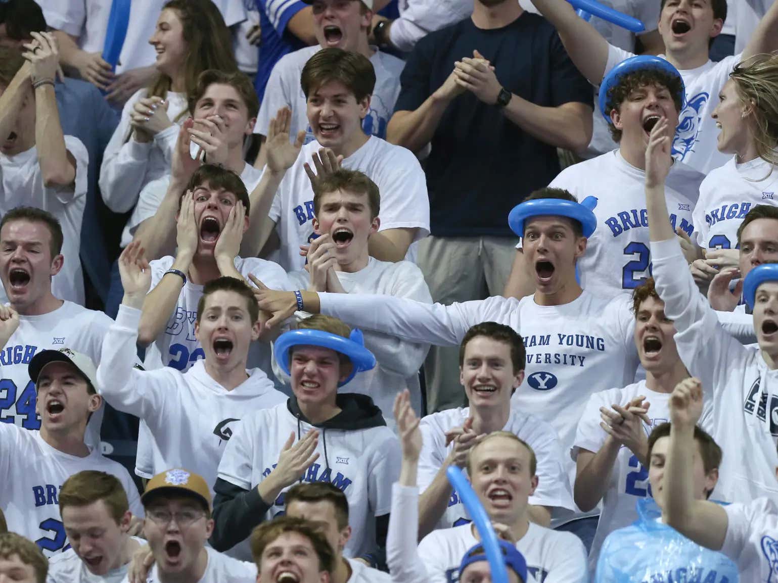Pathetic BYU Students Were Forced To Cover Up 'Horns Down' Shirts