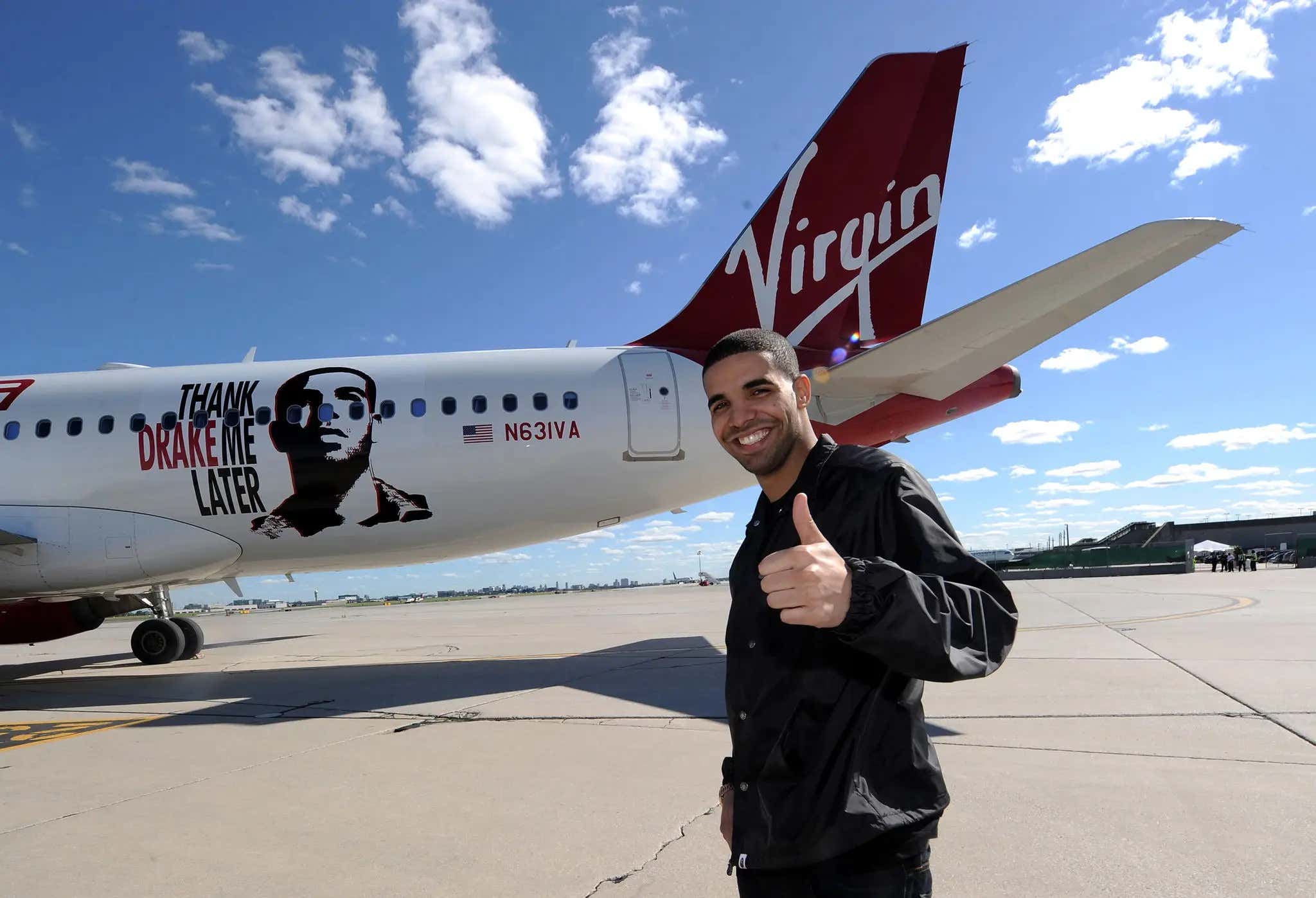 Photos of Drake's $185 Million Private Jet Where His Alleged Dick Pic Was Staged
