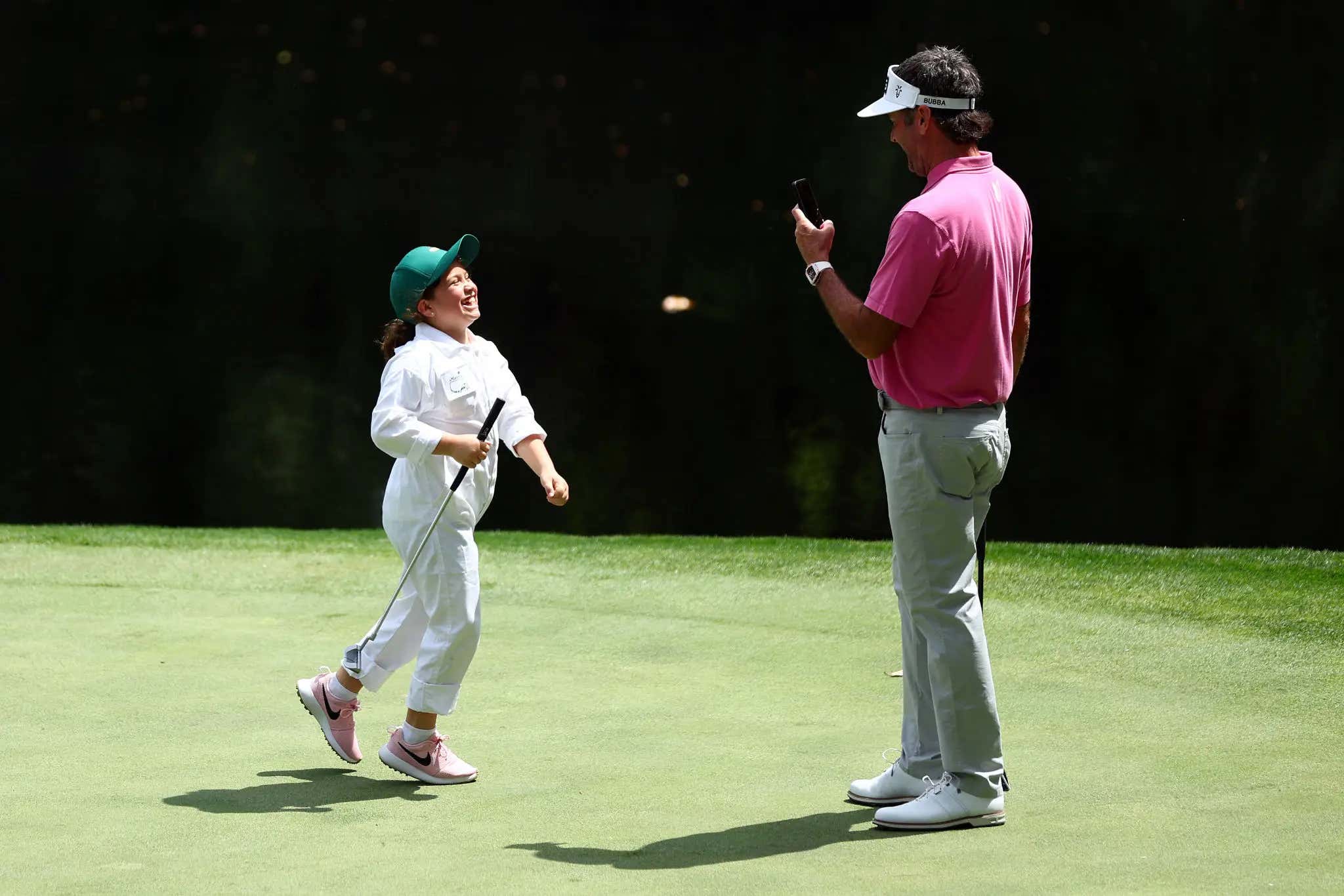 Some Things Are Bigger Than Sports ... Bubba Watson's Daughter Drains Putts All Over The Par 3 Contest