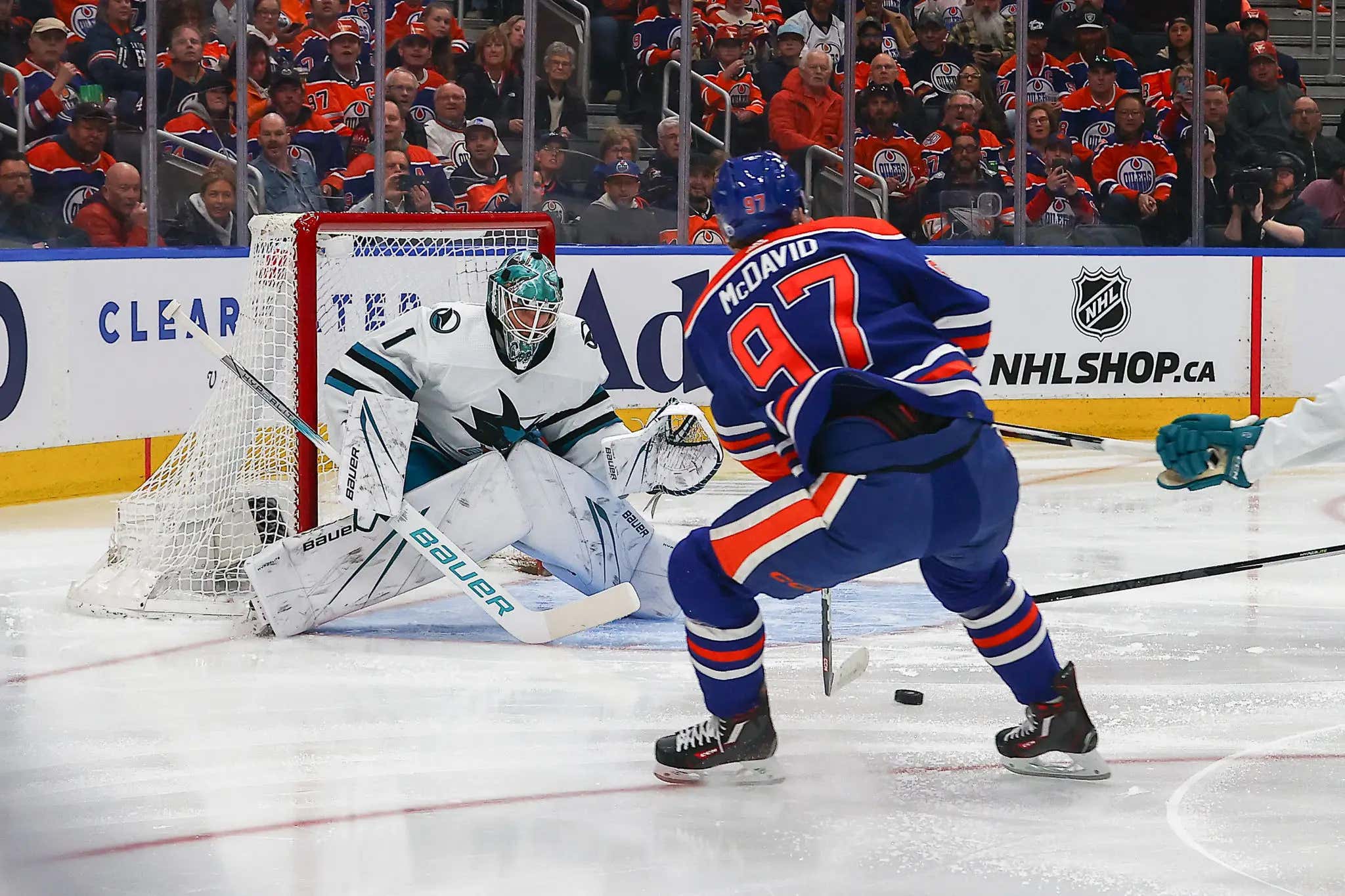 It Only Took 9 Goals Against The San Jose Sharks For Connor McDavid To Pick Up His 100th Assist Of The Year