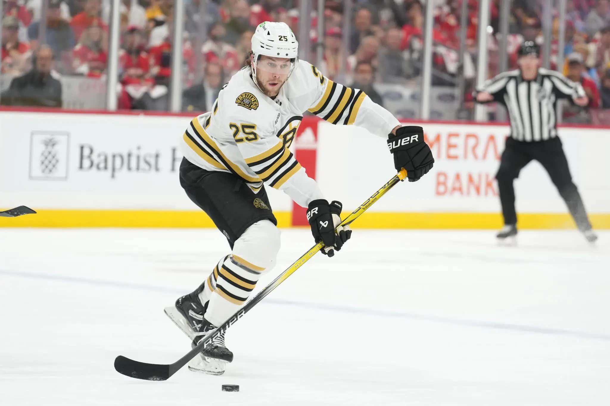 Brandon Carlo And His Wife Welcomed A Baby Boy This Morning, He Flew To Florida And Promptly Went Bar Down In Game 1