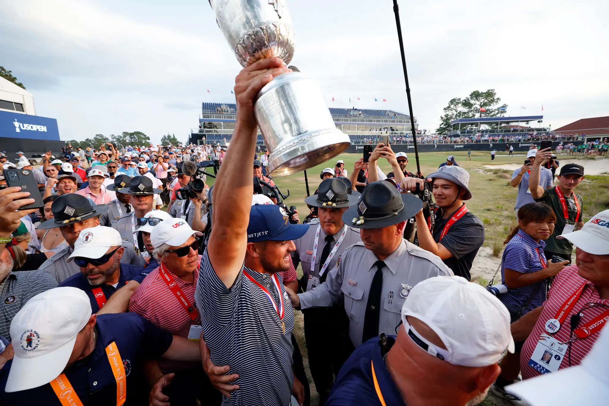 The People's Golfer: Bryson Spent Part Of The Night Celebrating With Fans In The Street Where He Stayed For The US Open