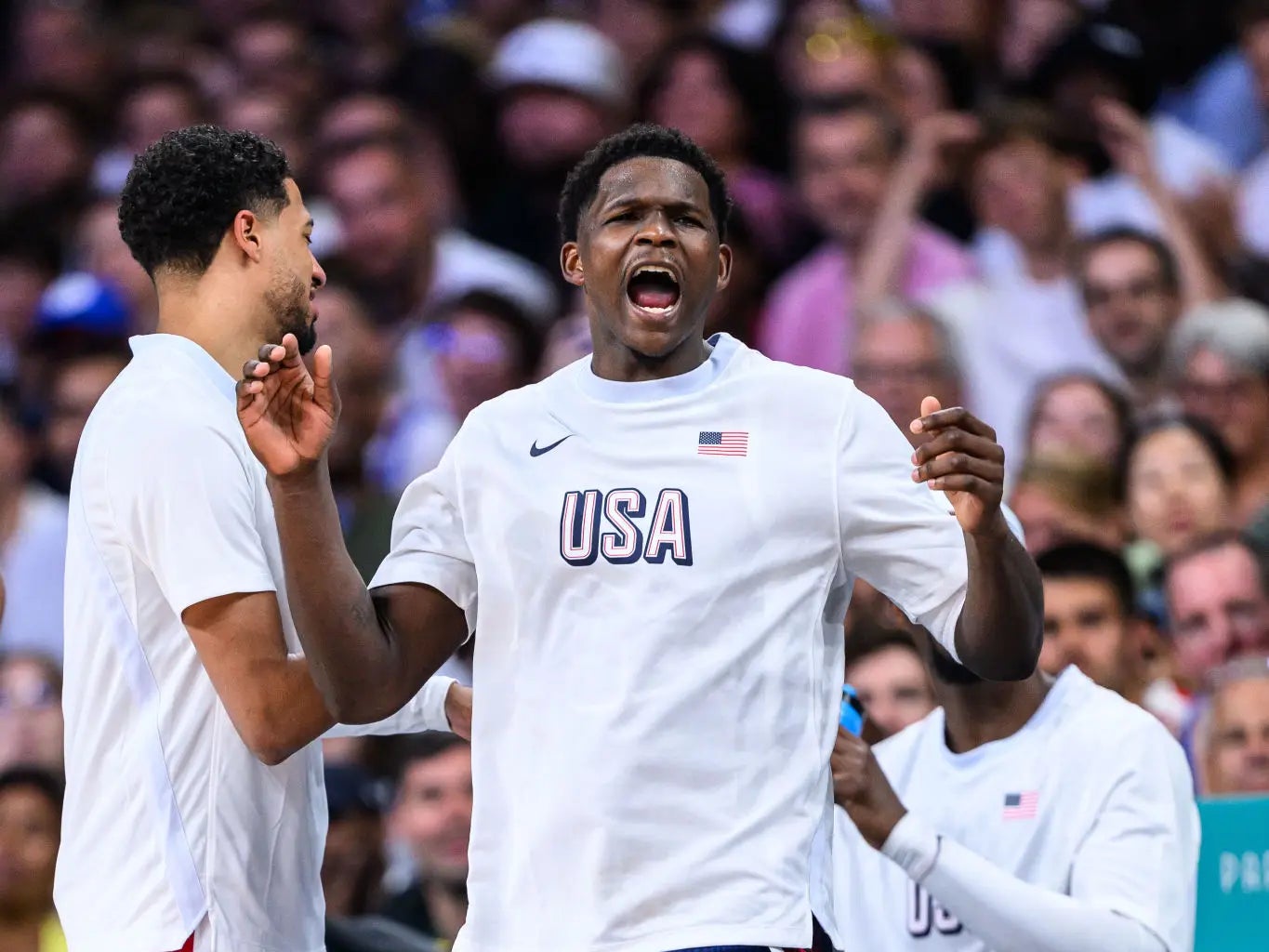Anthony Edwards Hitting Serbia With A 'Suck It' Chop At The Olympics Is A Sign Of A Great American